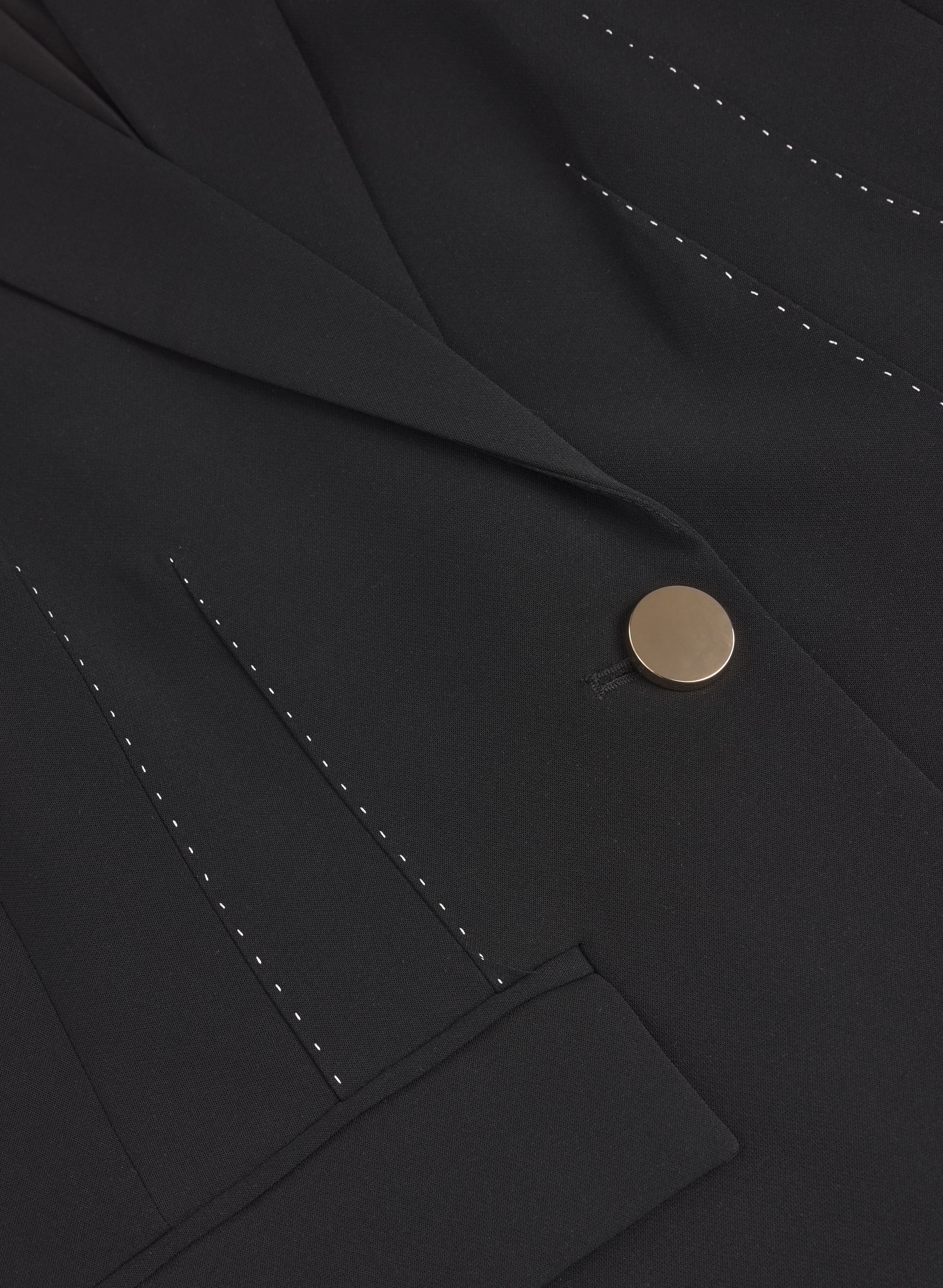 Contrast Saddle Seam Blazer - Image 8