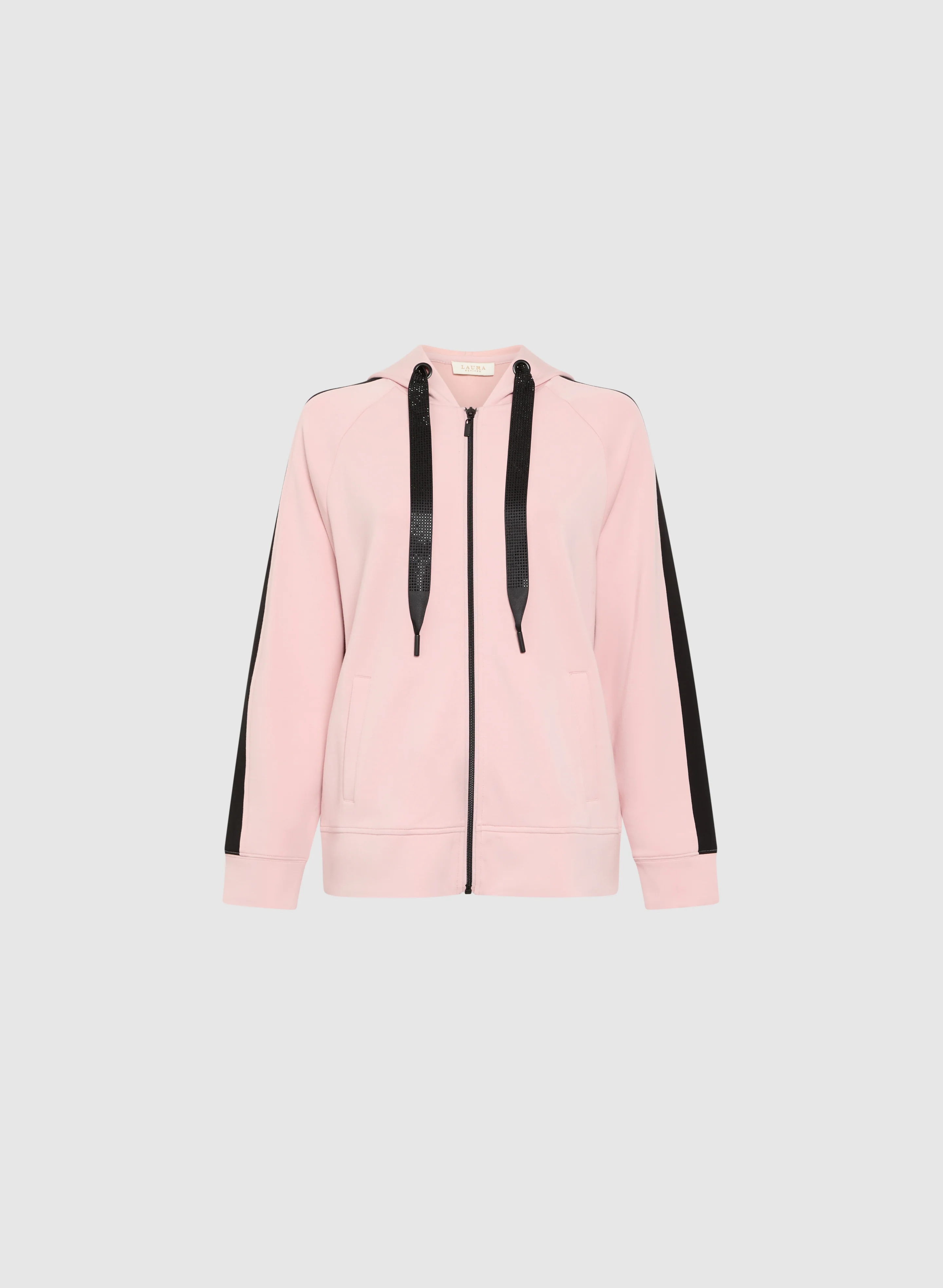 Contrast Stripe Zip-Up Top - Image 5