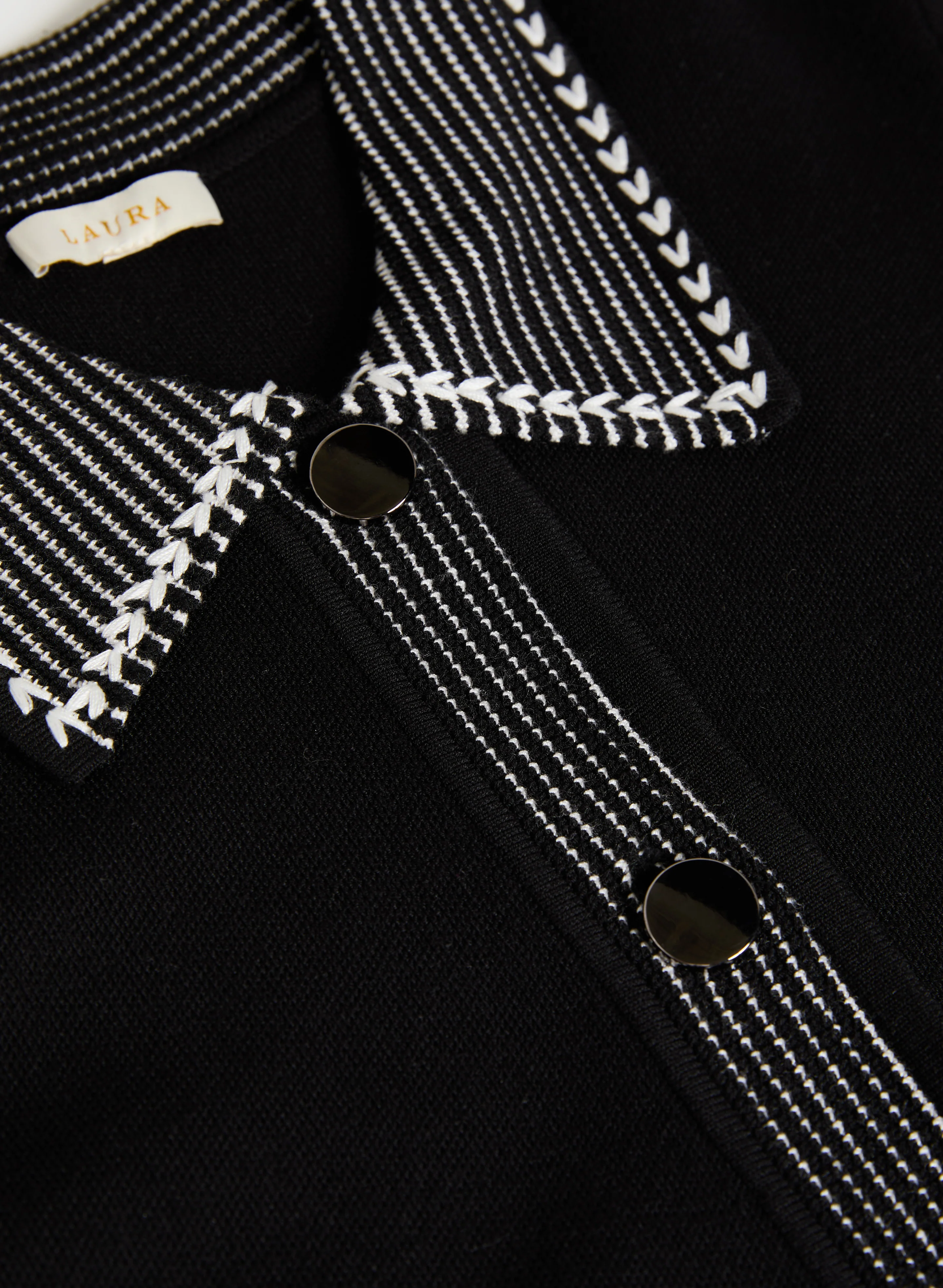 Contrast Trim Polo Sweater - Image 7