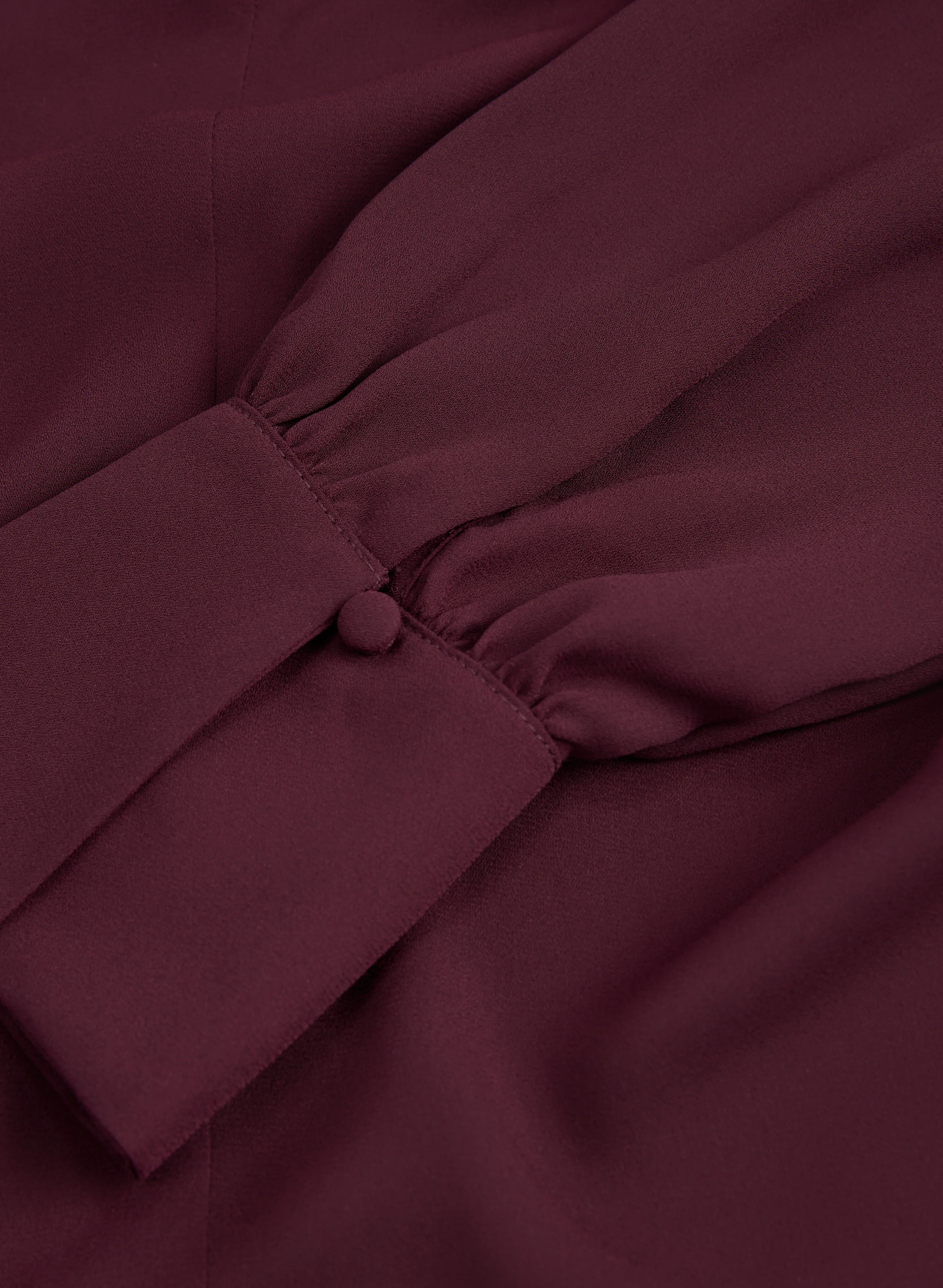 Crepe Keyhole Blouse - Image 7