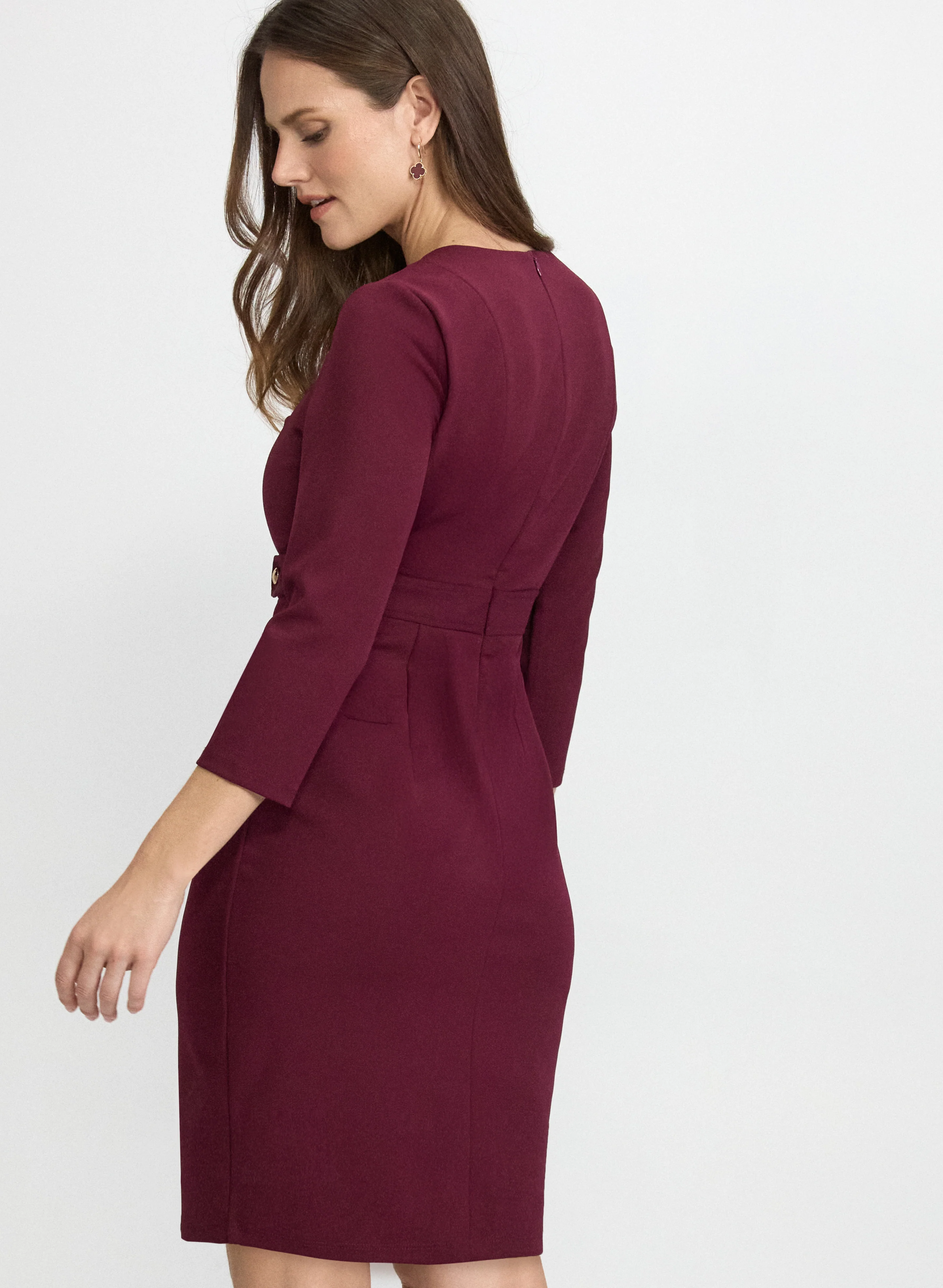 Crepe Midi Dress - Image 4