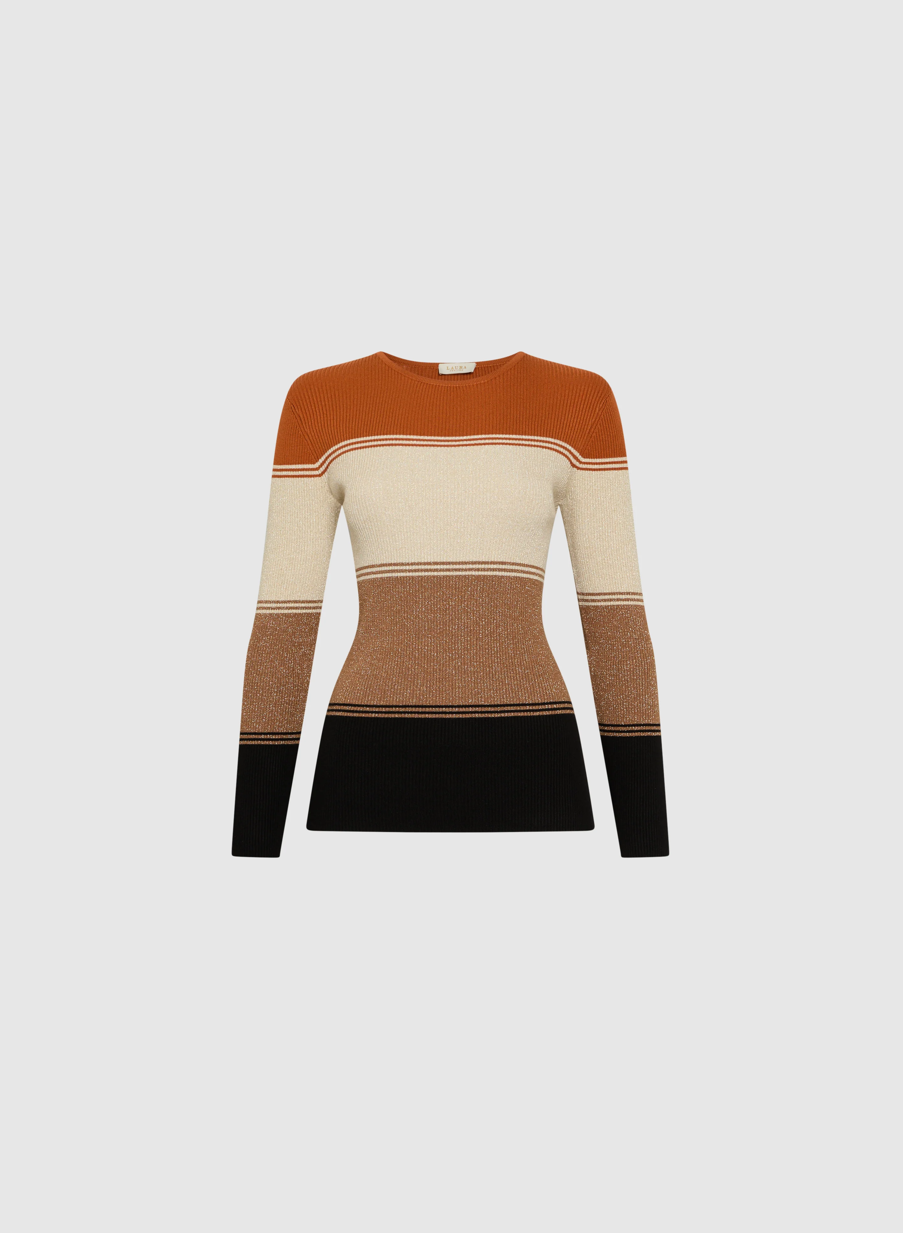 Crew Neck Colour Block Sweater - Image 5