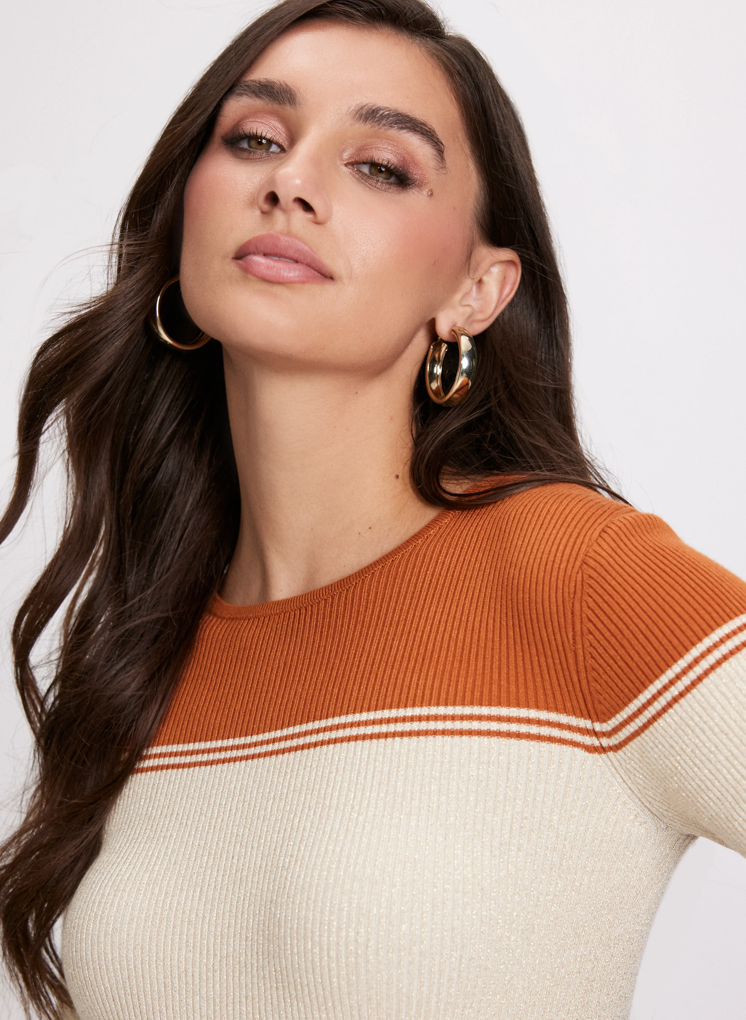 Crew Neck Colour Block Sweater - Image 7
