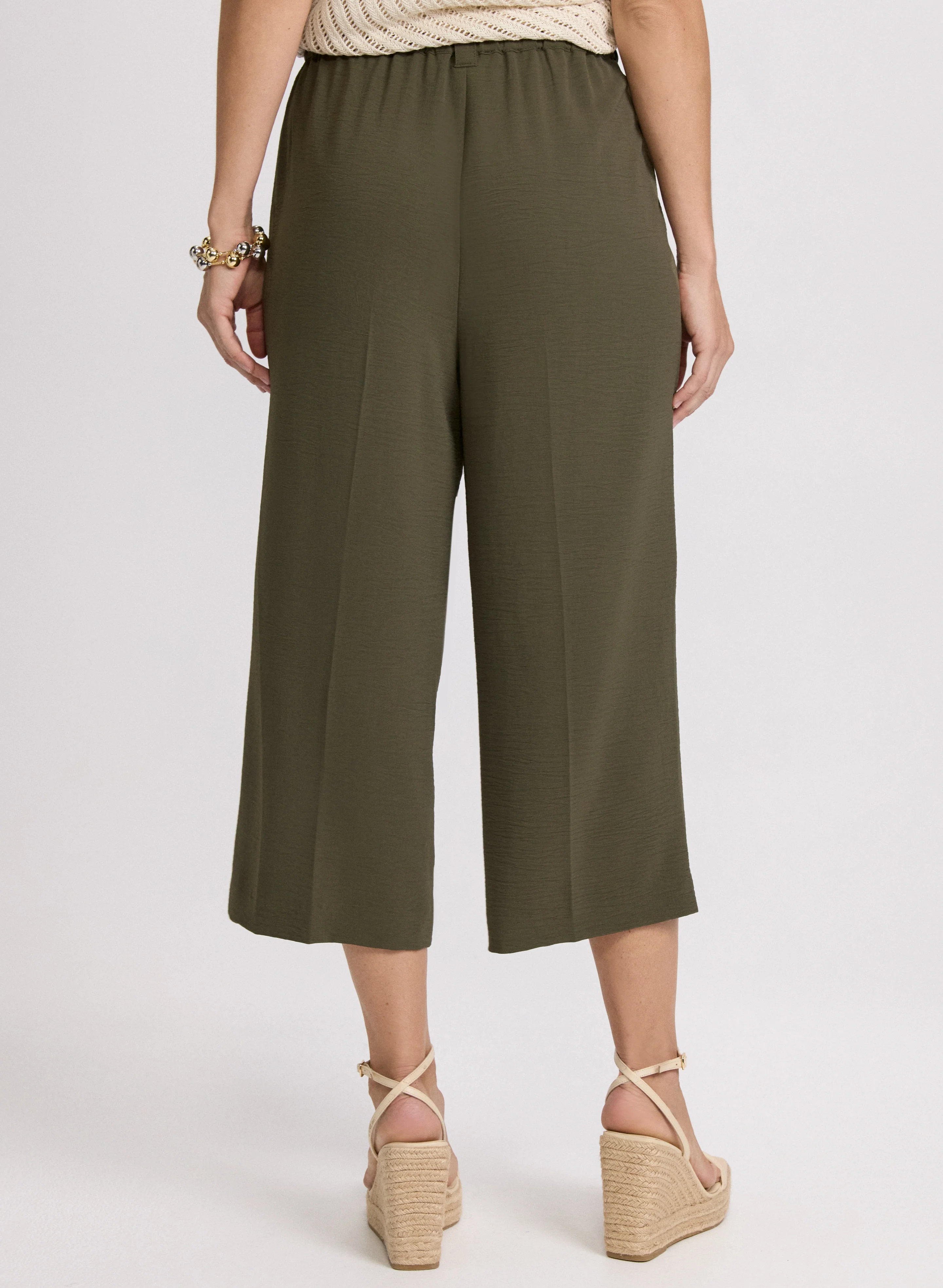 Crinkle Crepe Culottes - Image 4