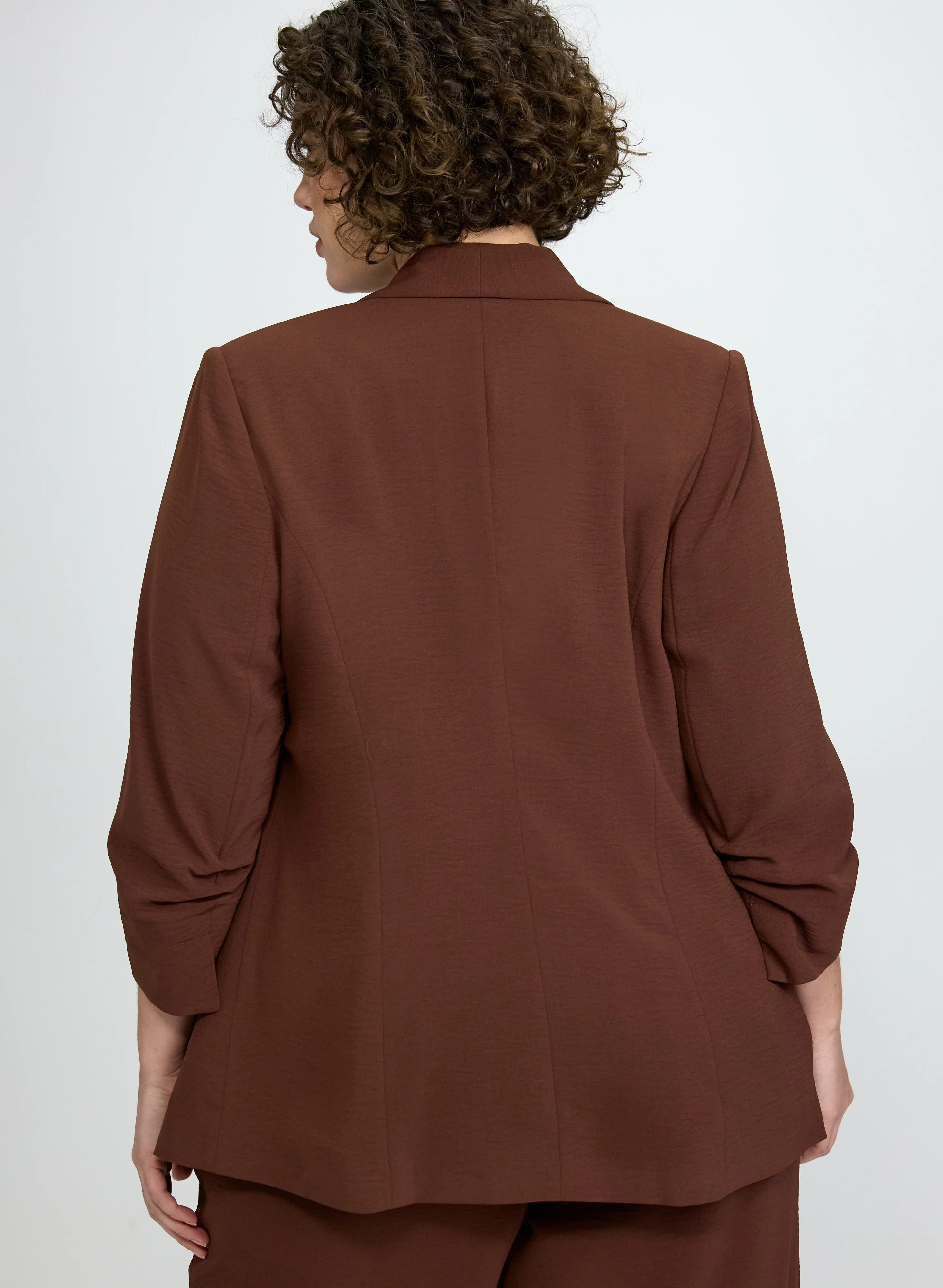 Crinkle Shawl Collar Jacket - Image 6