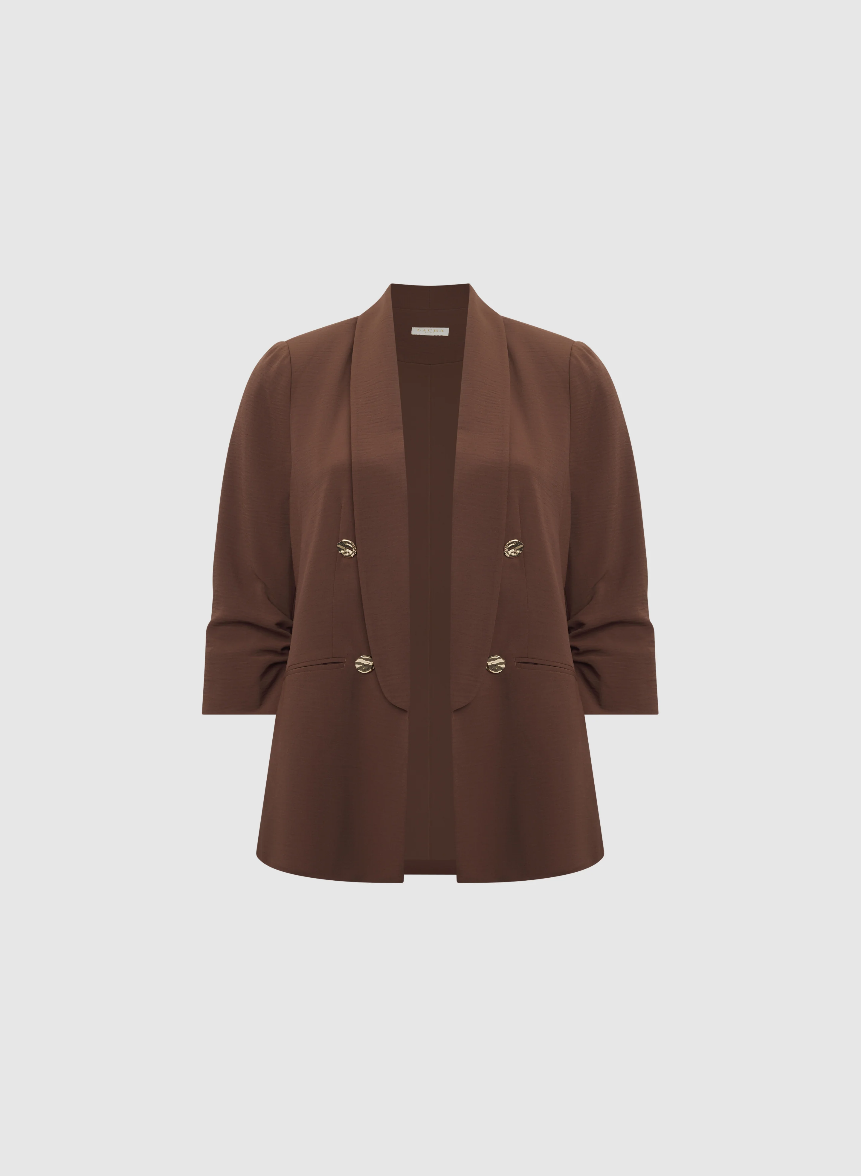 Crinkle Shawl Collar Jacket - Image 7