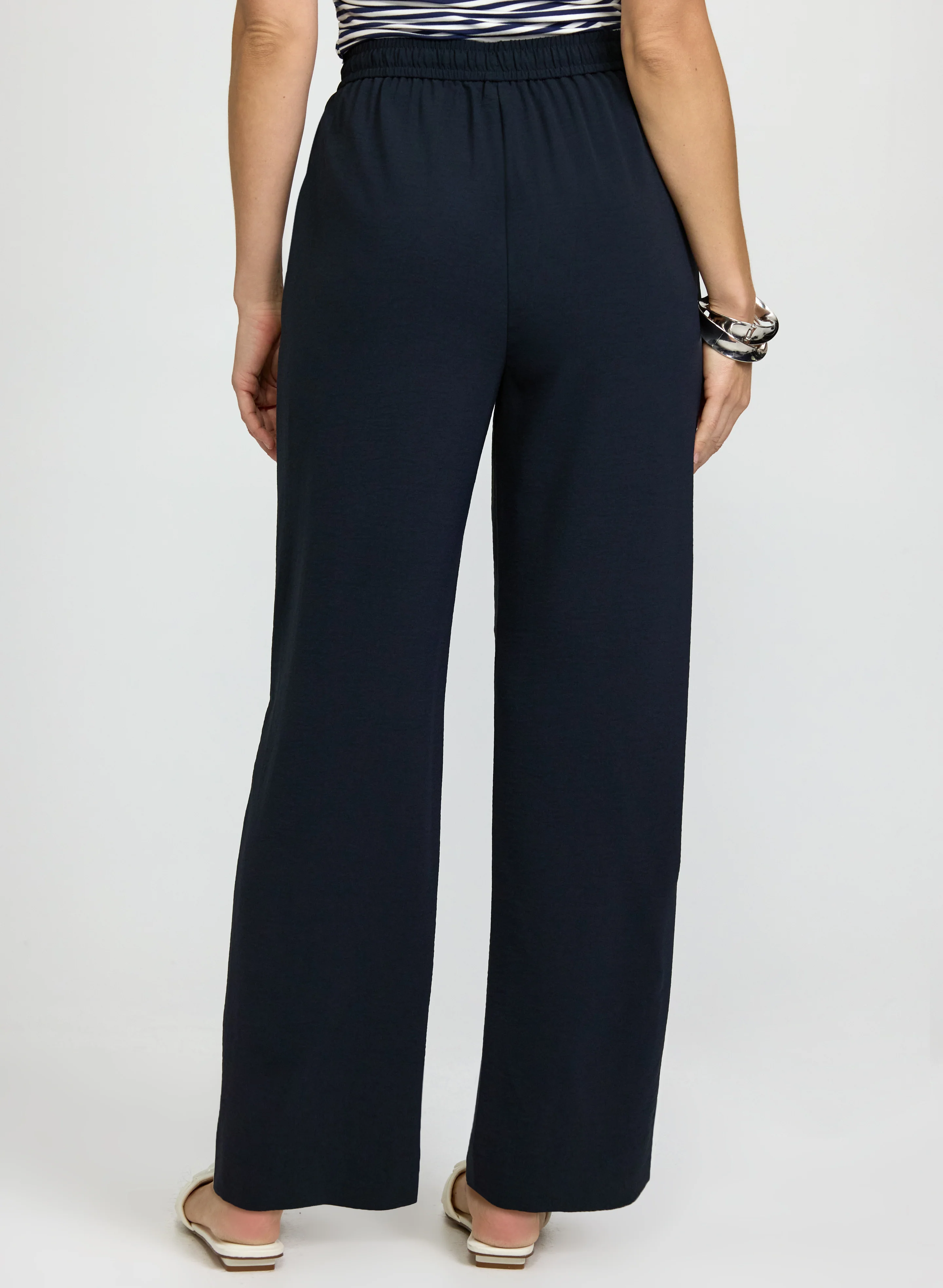 Crinkled Wide-Leg Pants - Image 2