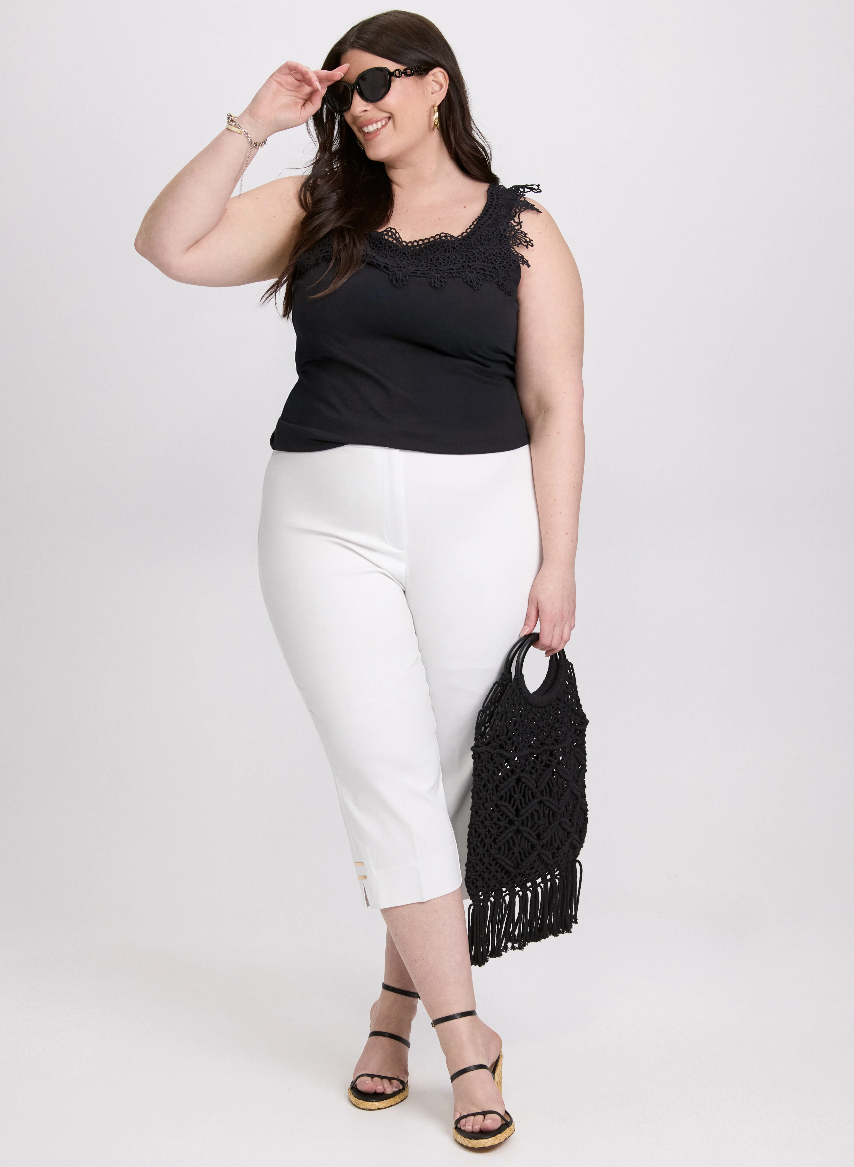 Crochet Appliqué Tank Top - Image 3