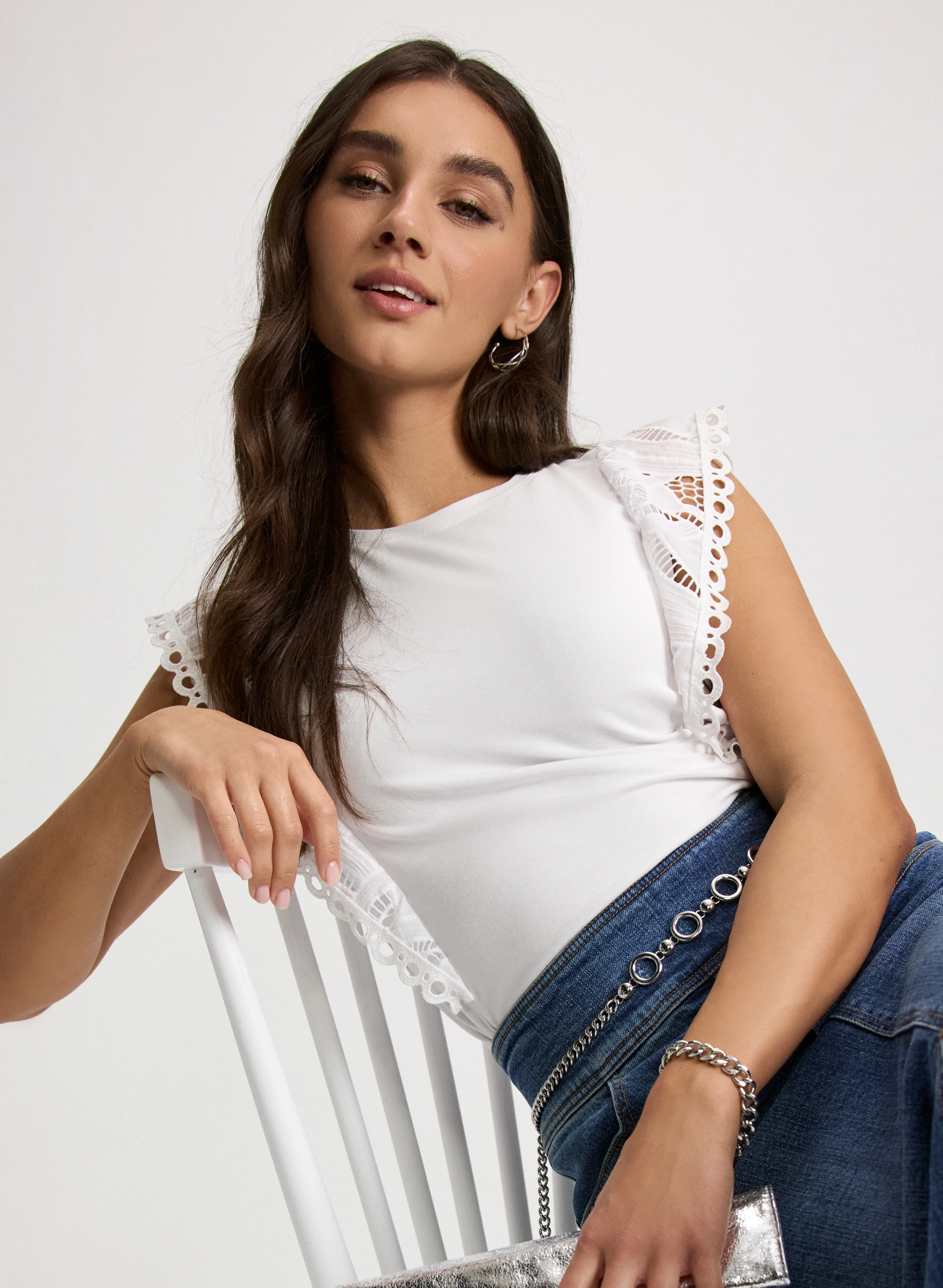 Crochet Cap Sleeve Top - Image 8