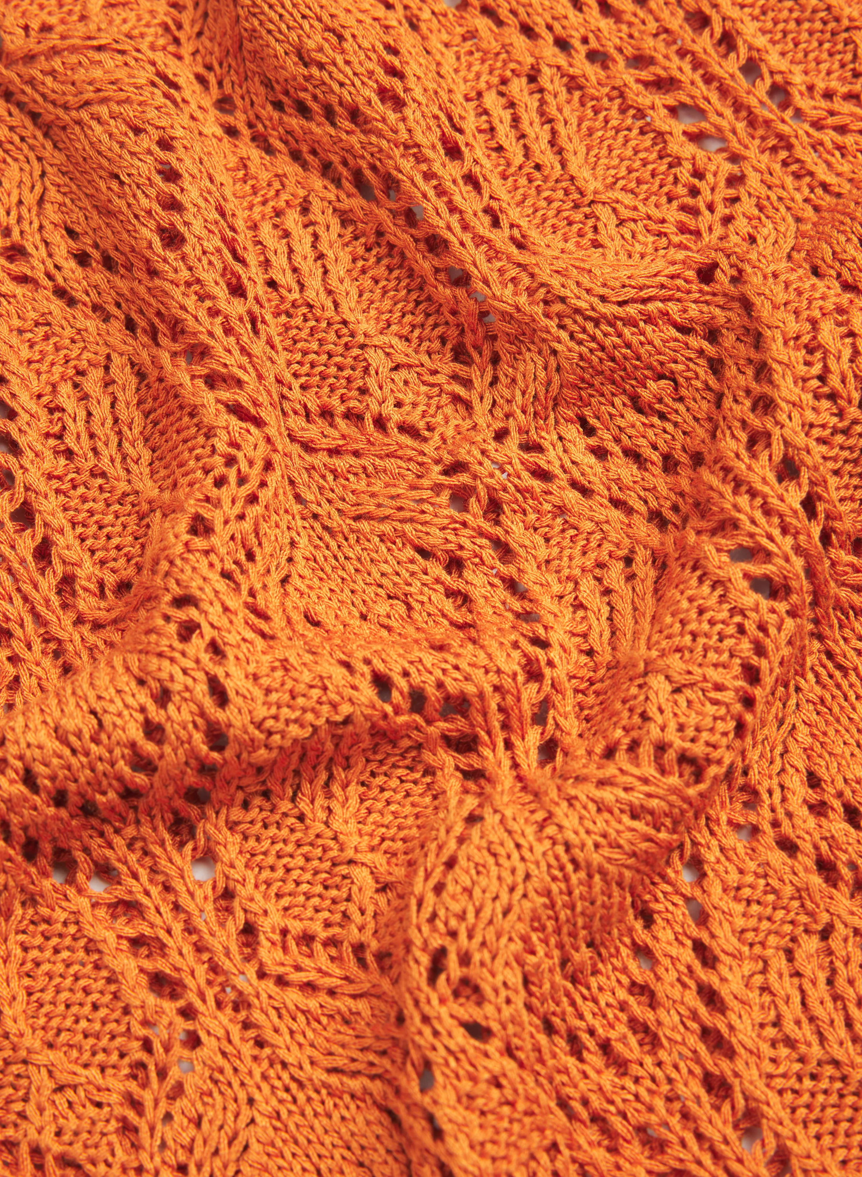 Crochet Short Sleeve Pullover - Image 7