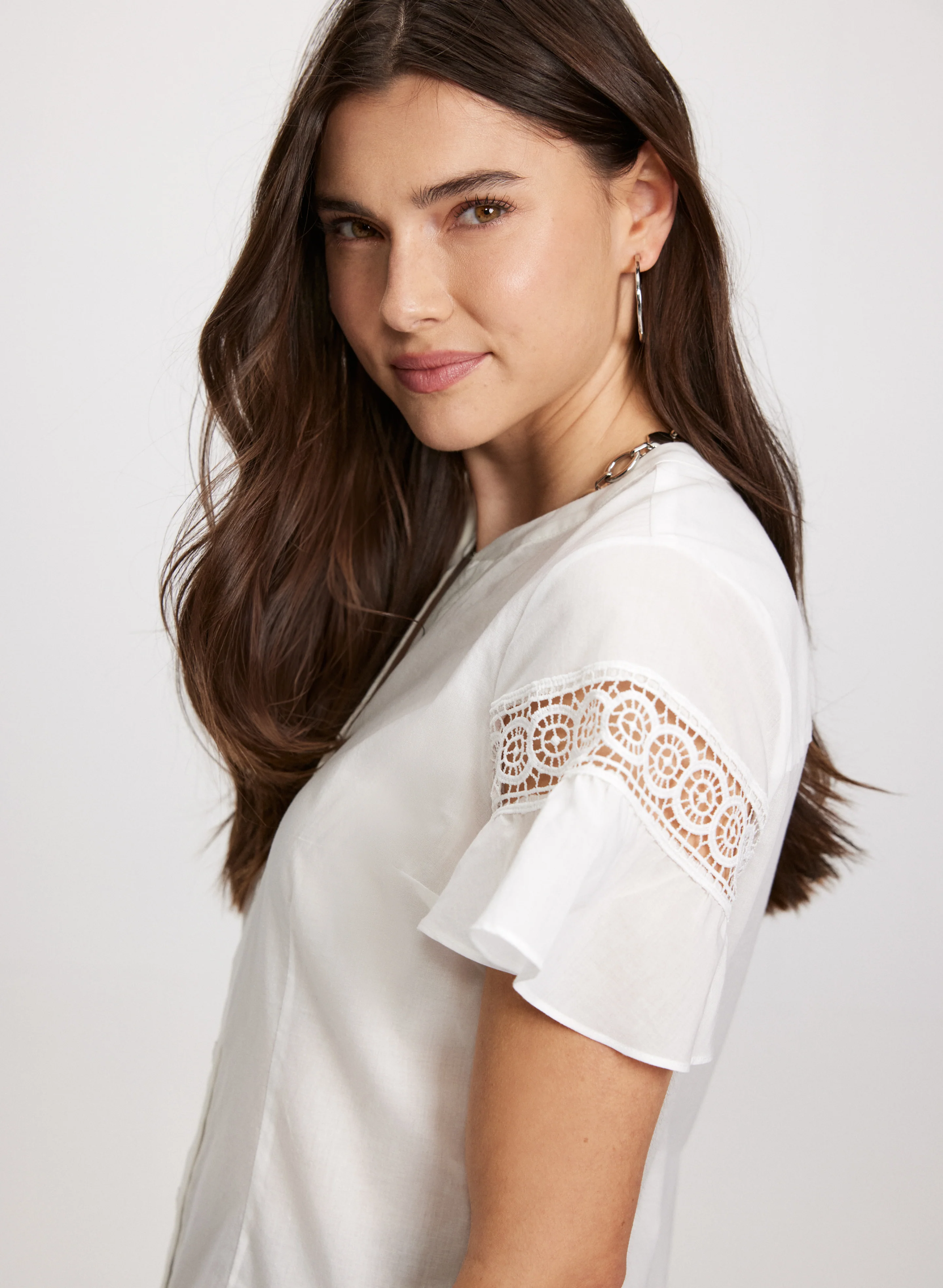 Crochet Sleeve Blouse - Image 2