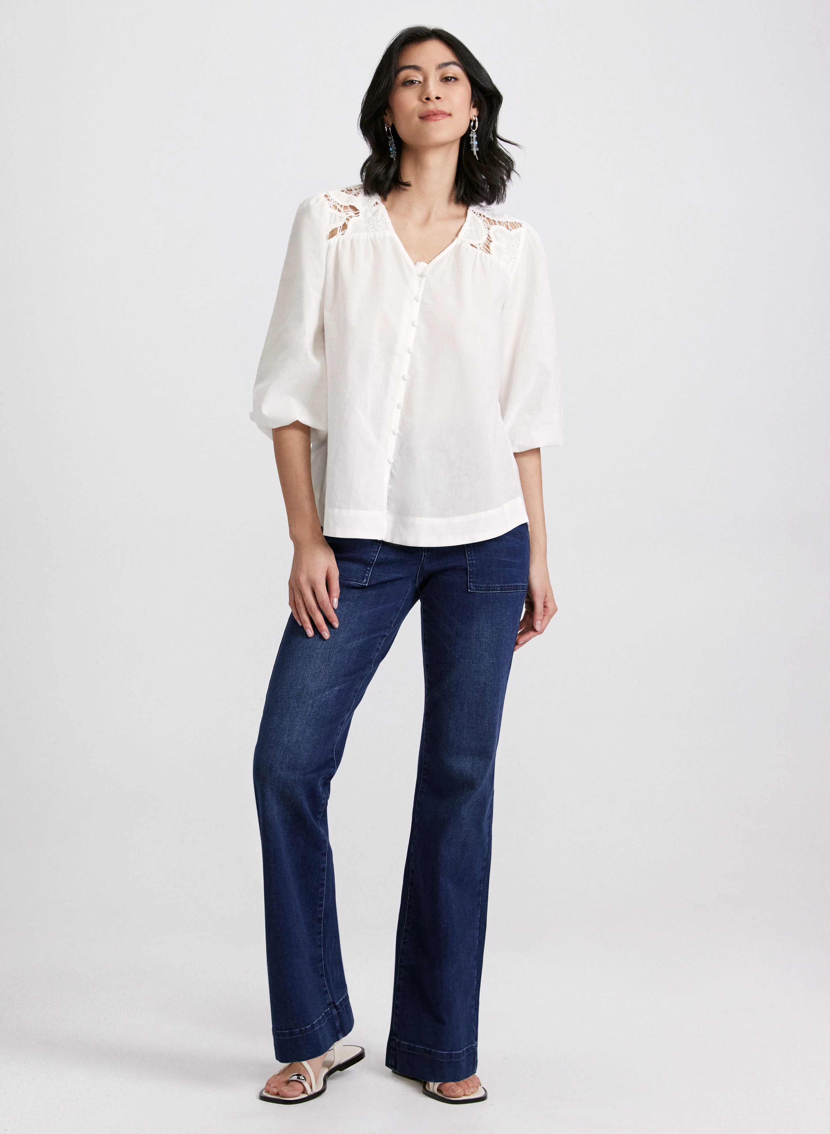 Crochet Detail Blouse - Image 3