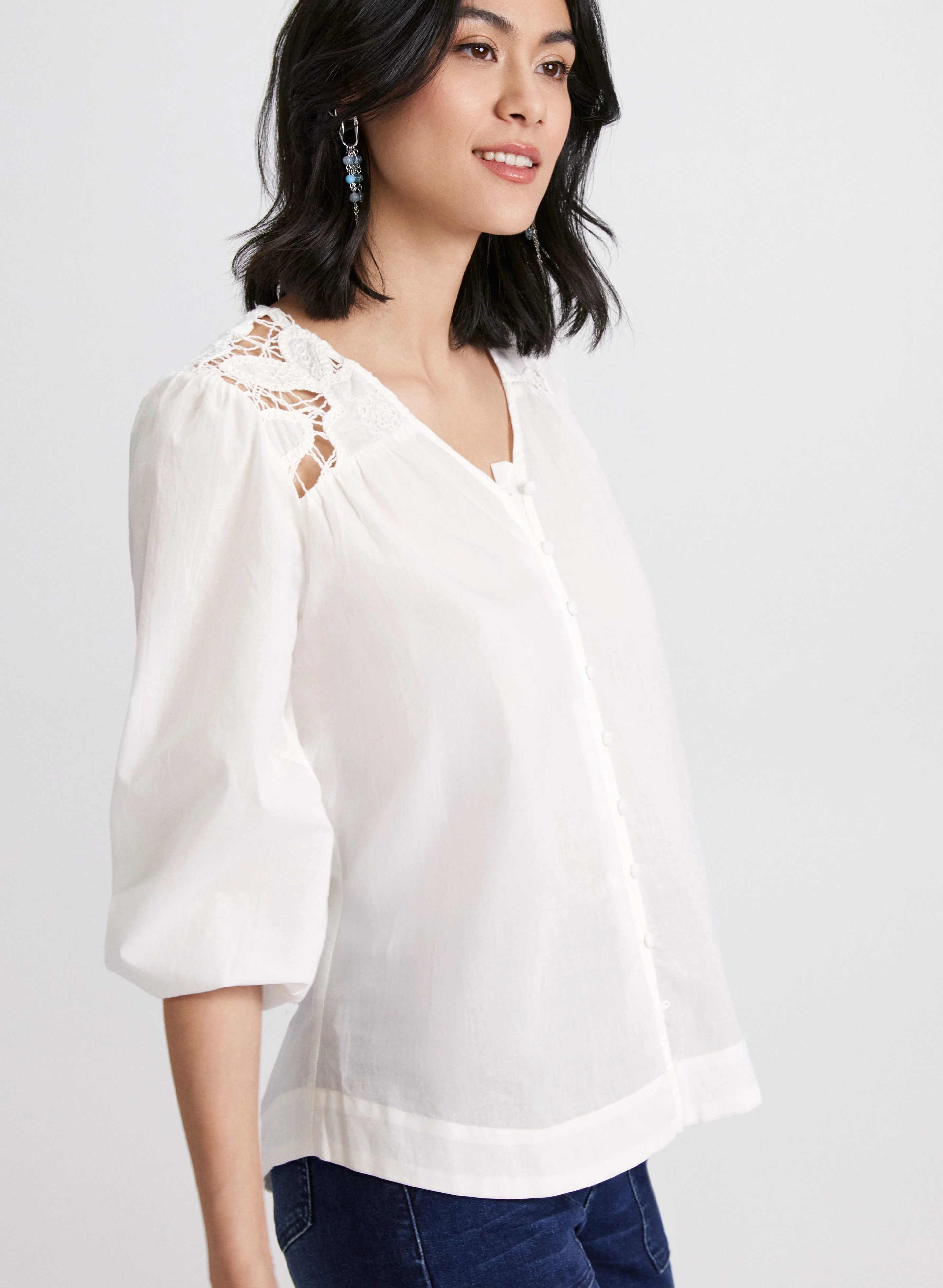 Crochet Detail Blouse - Image 4