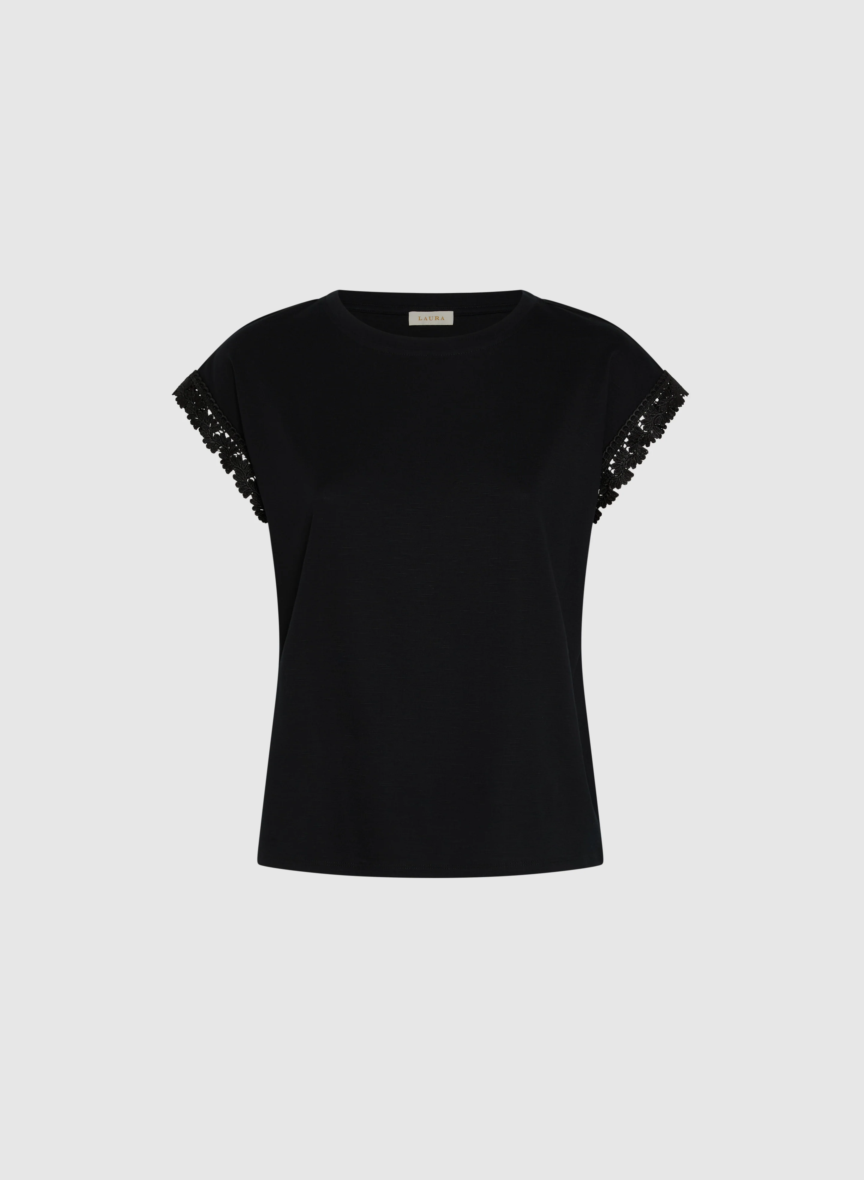 Crochet Trim T-Shirt - Image 6