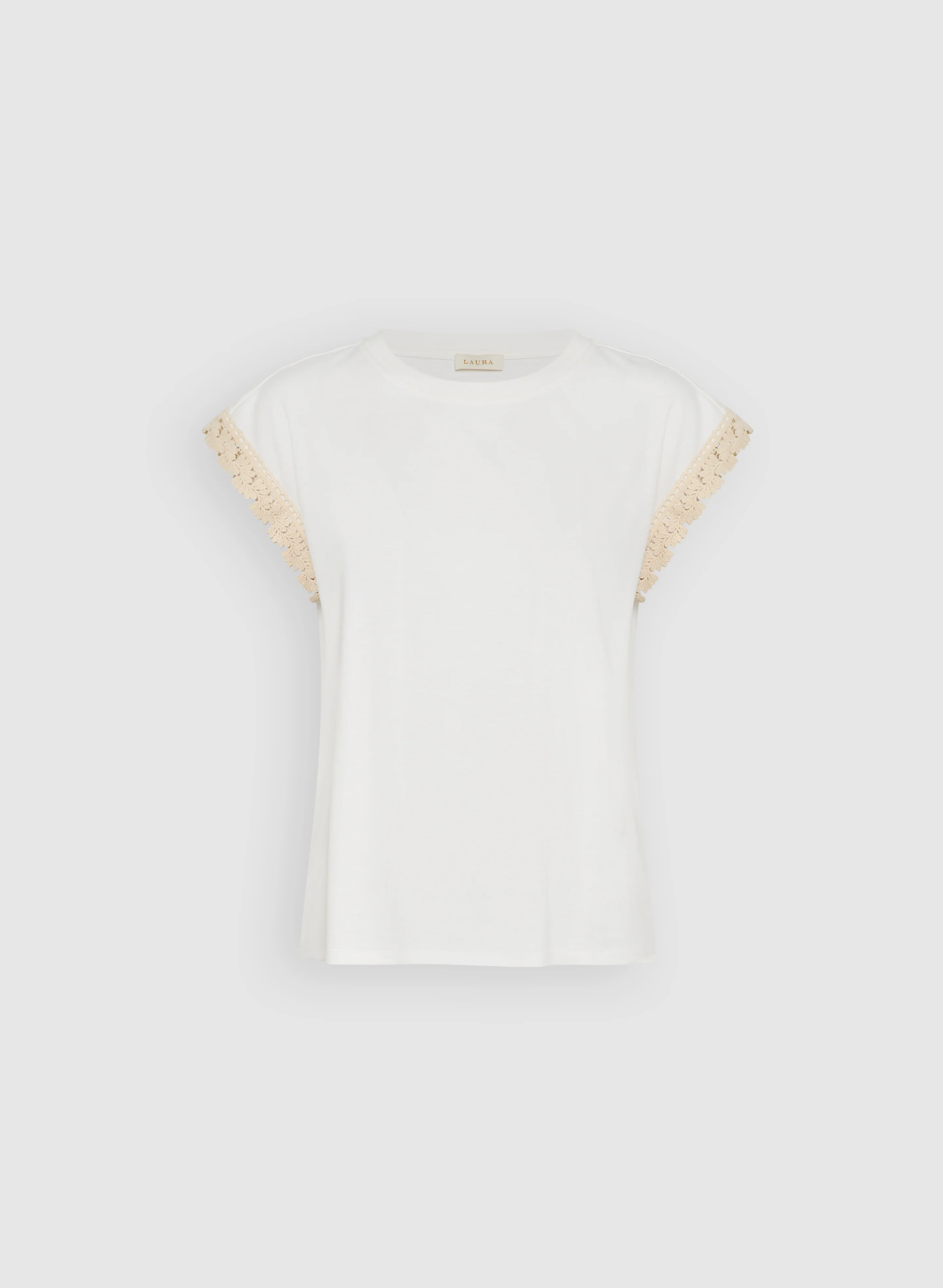 Crochet Trim T-Shirt - Image 6