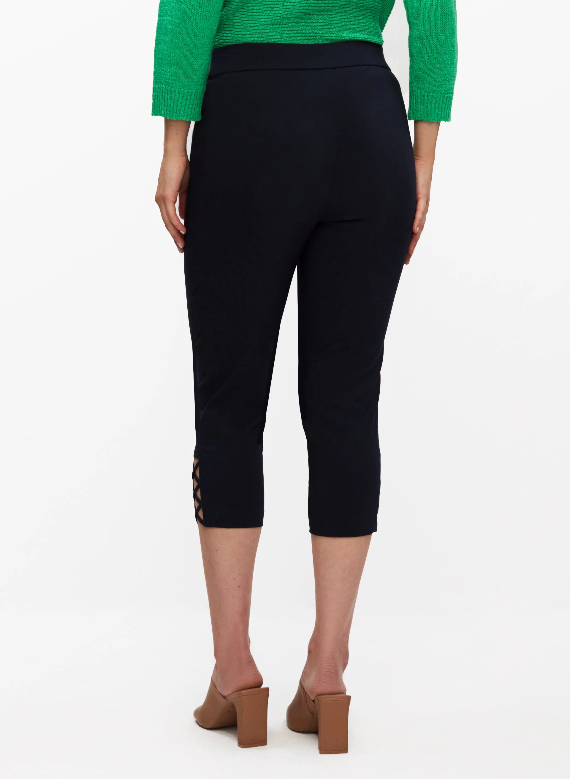 Cross Detail Capris - Image 2