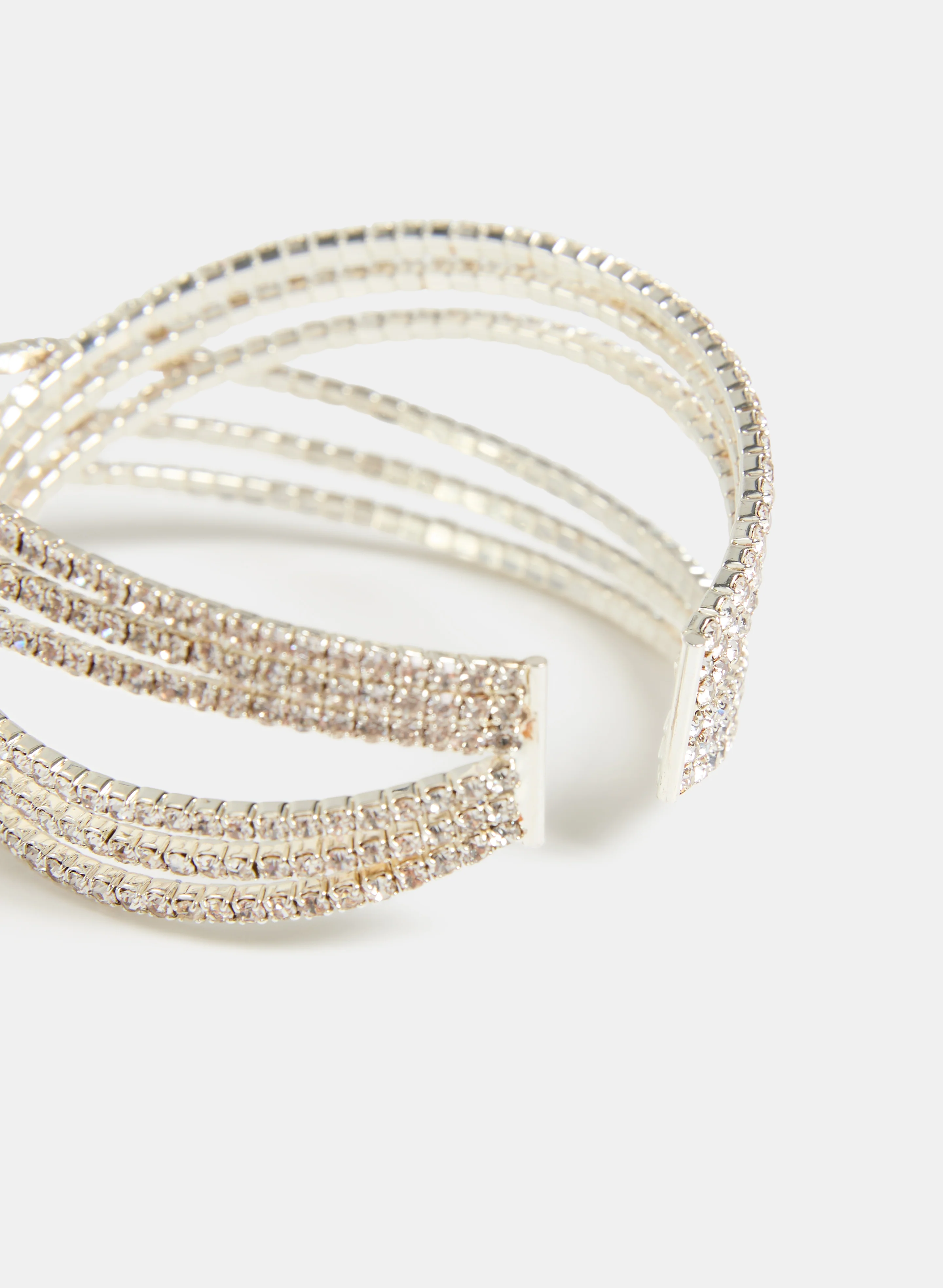 Cross-Over Open Cuff Bracelet - Image 2
