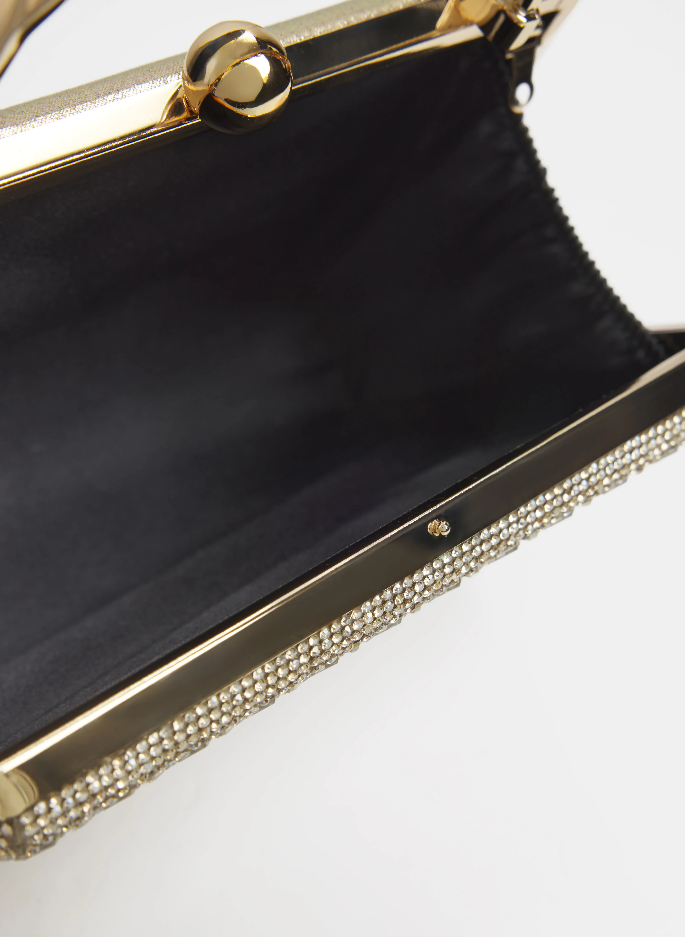 Crystal Embellished Box Clutch - Image 4