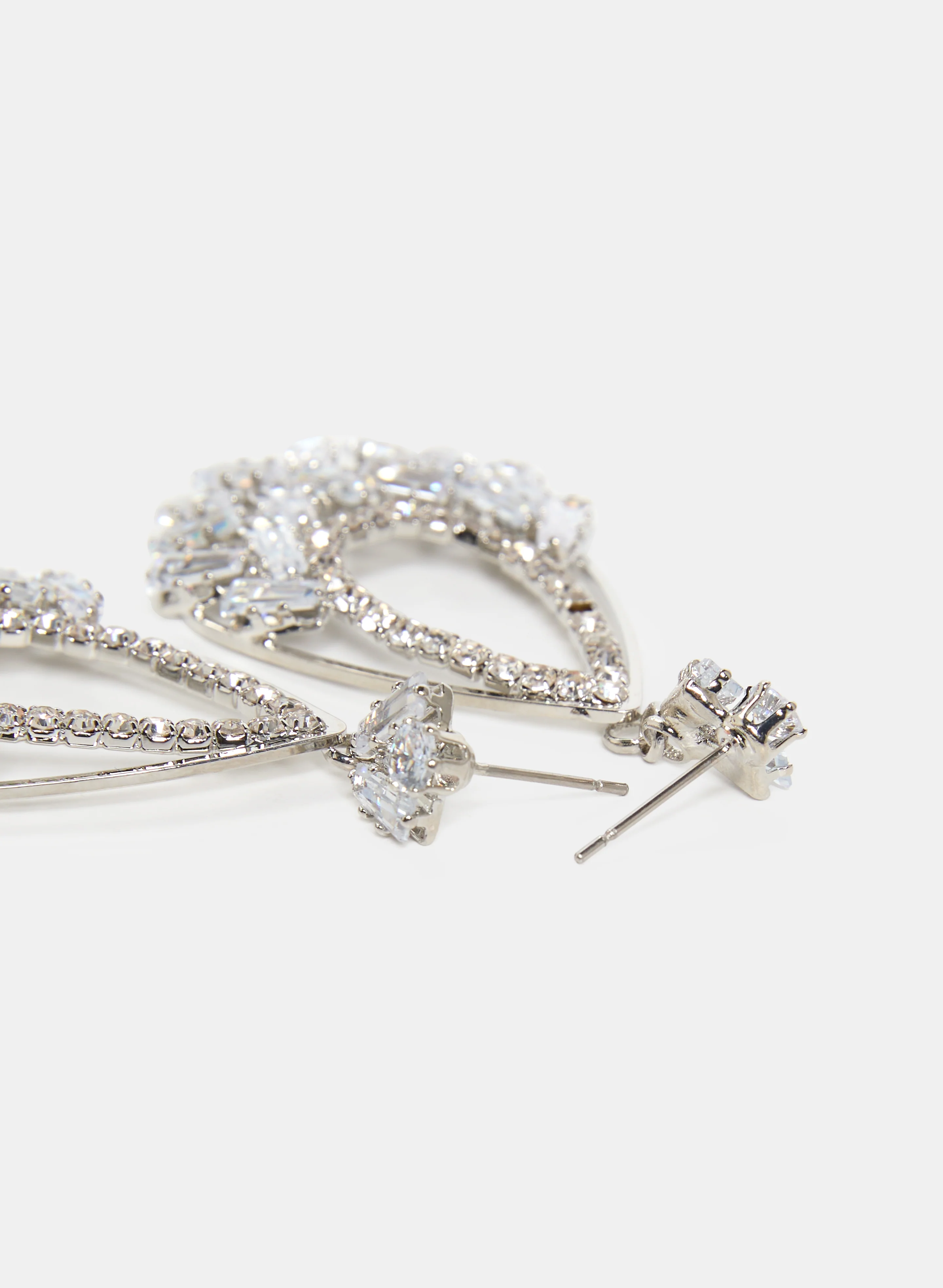 Crystal Teardrop Earrings - Image 2