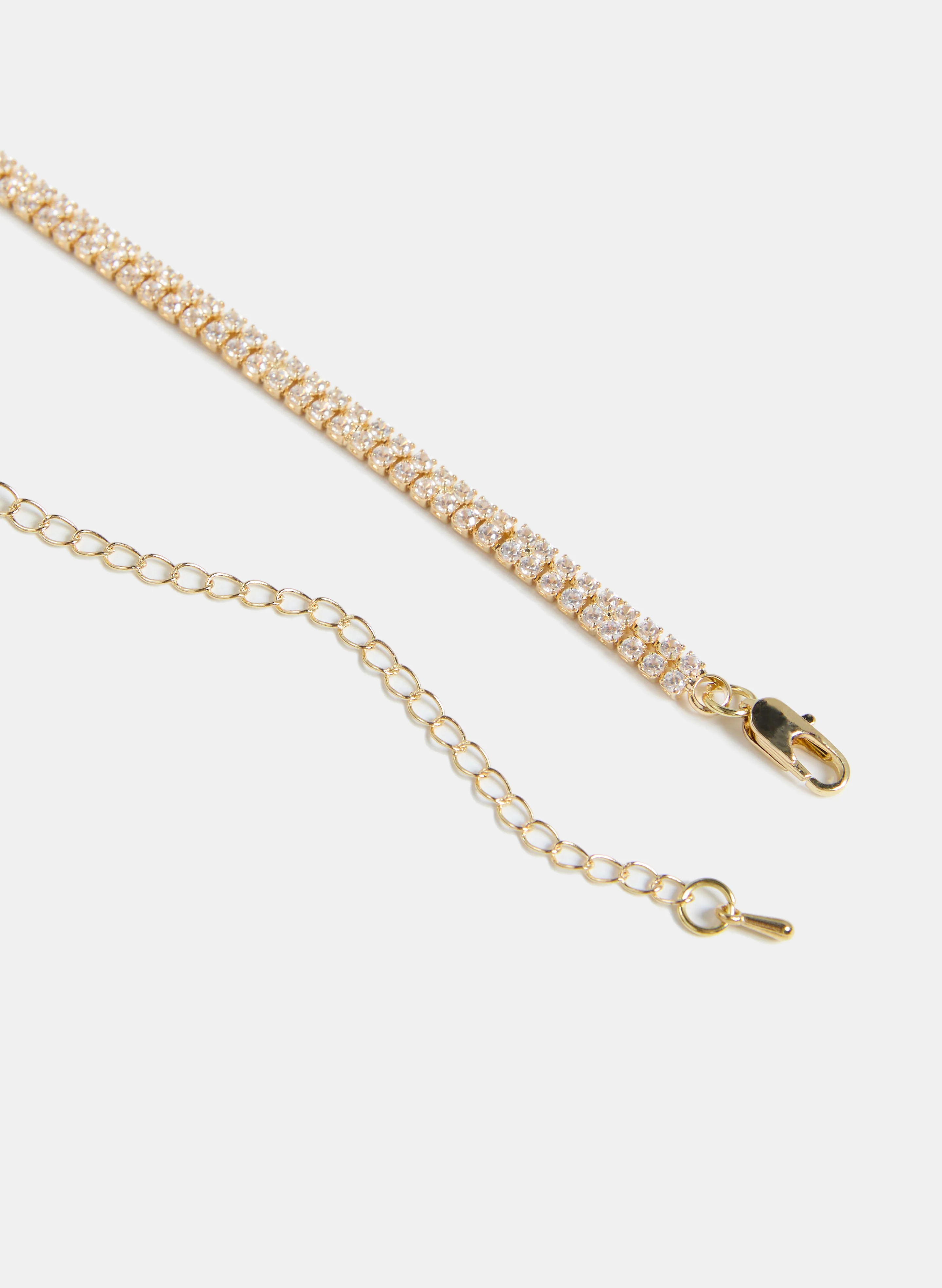 Cubic Zirconia Inset Necklace - Image 3