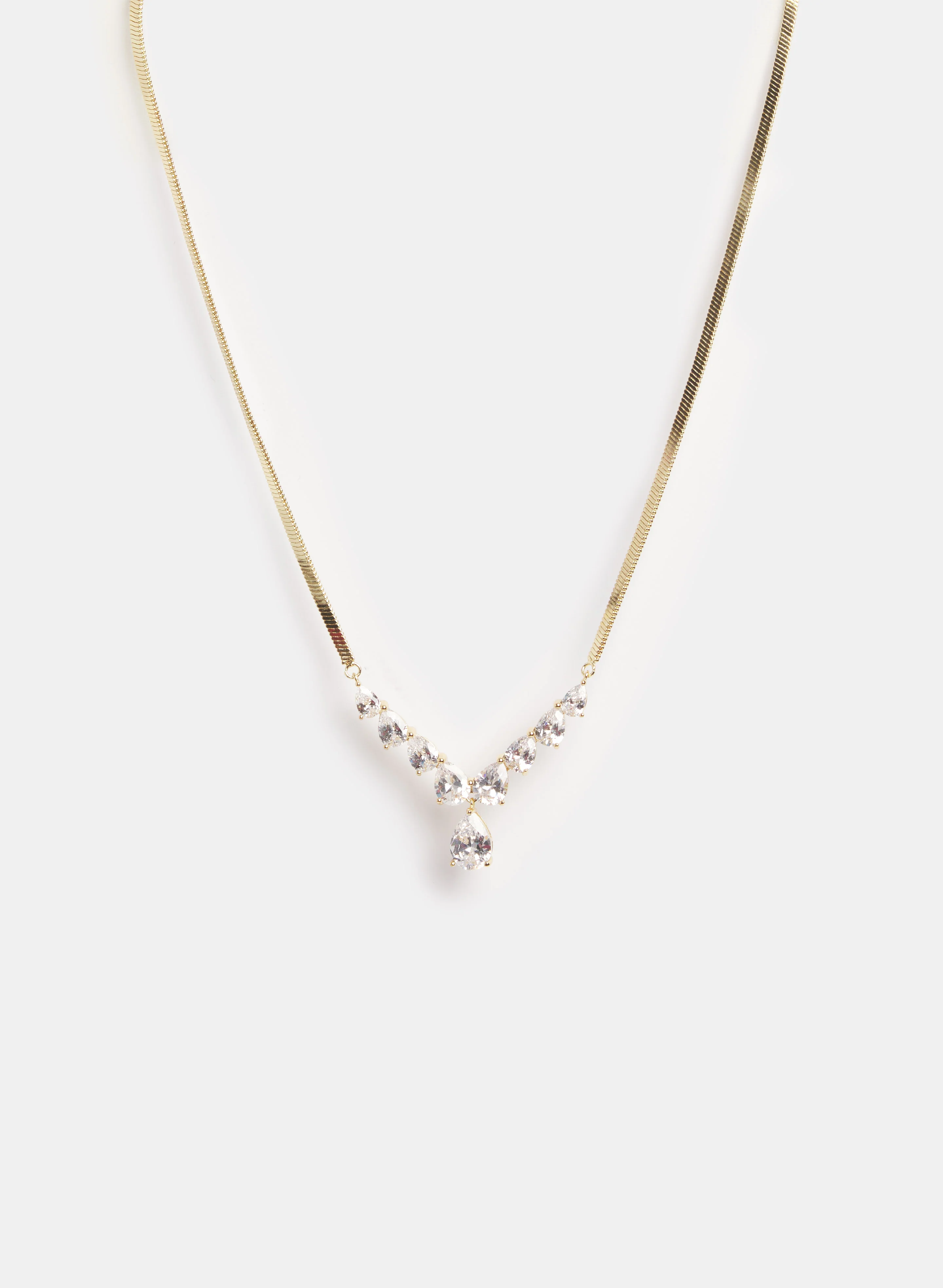 Cubic Zirconia Stone Necklace