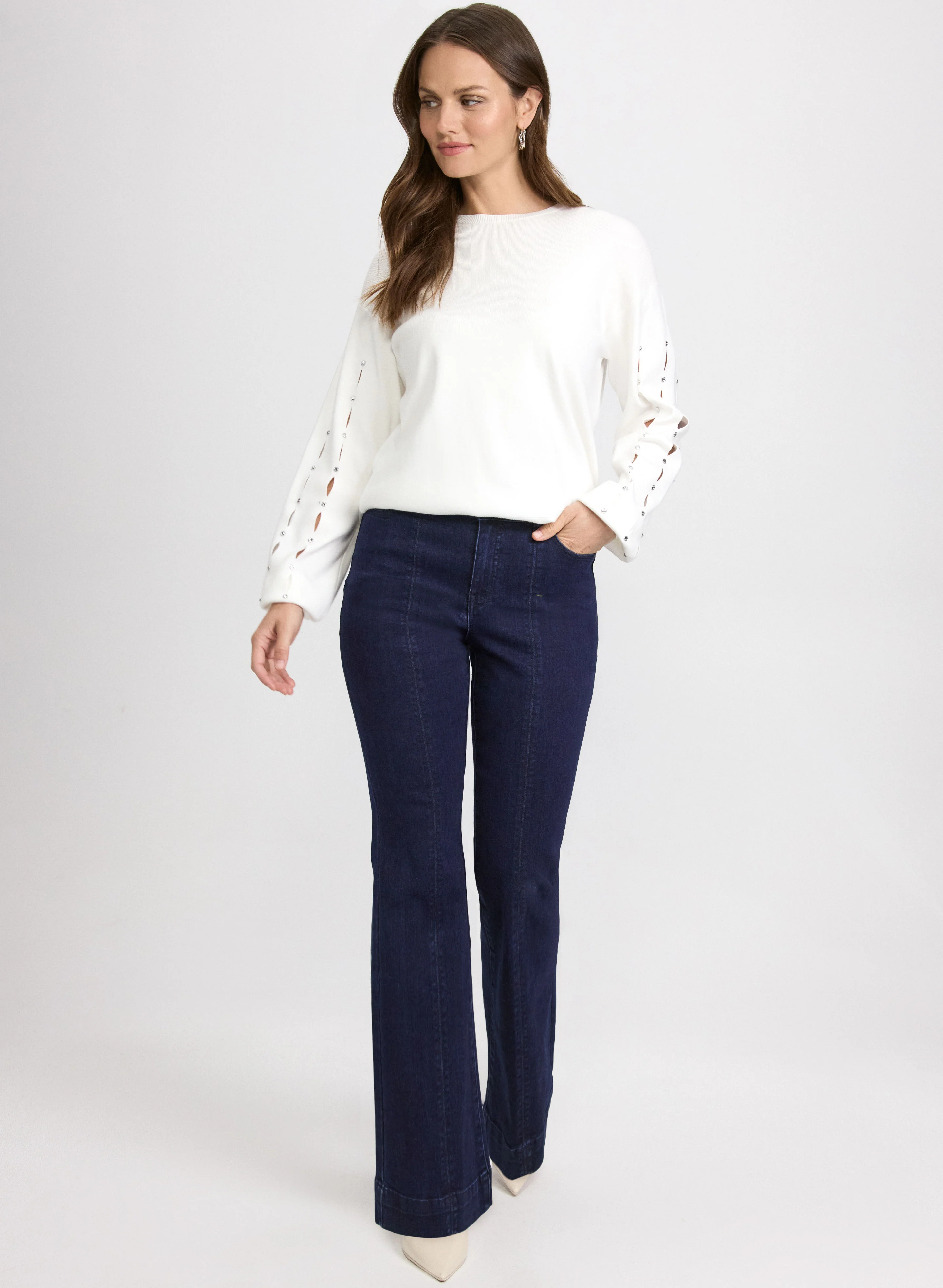 Cut-Out Sleeve Sweater - Image 3