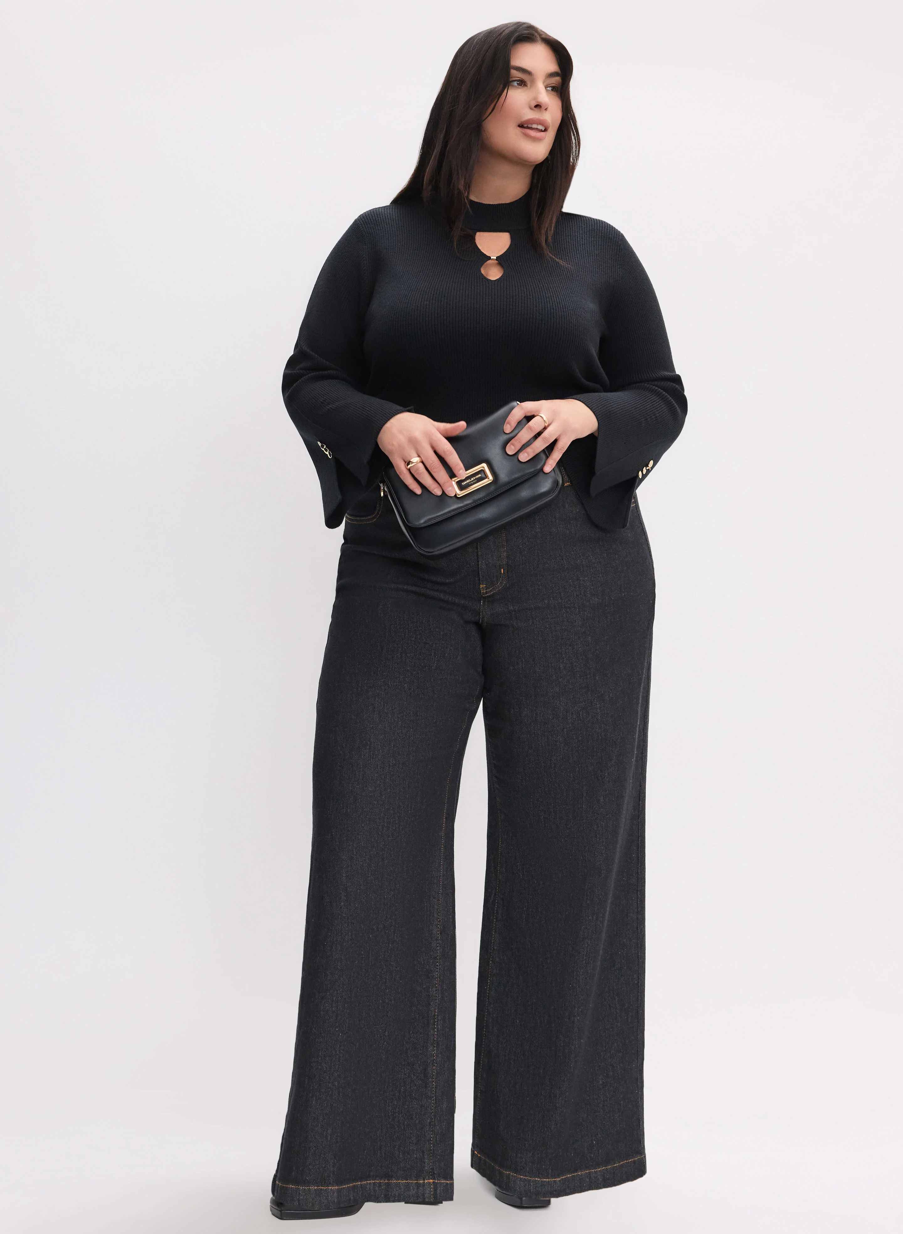 Cutout Ribbed Sweater - Image 3