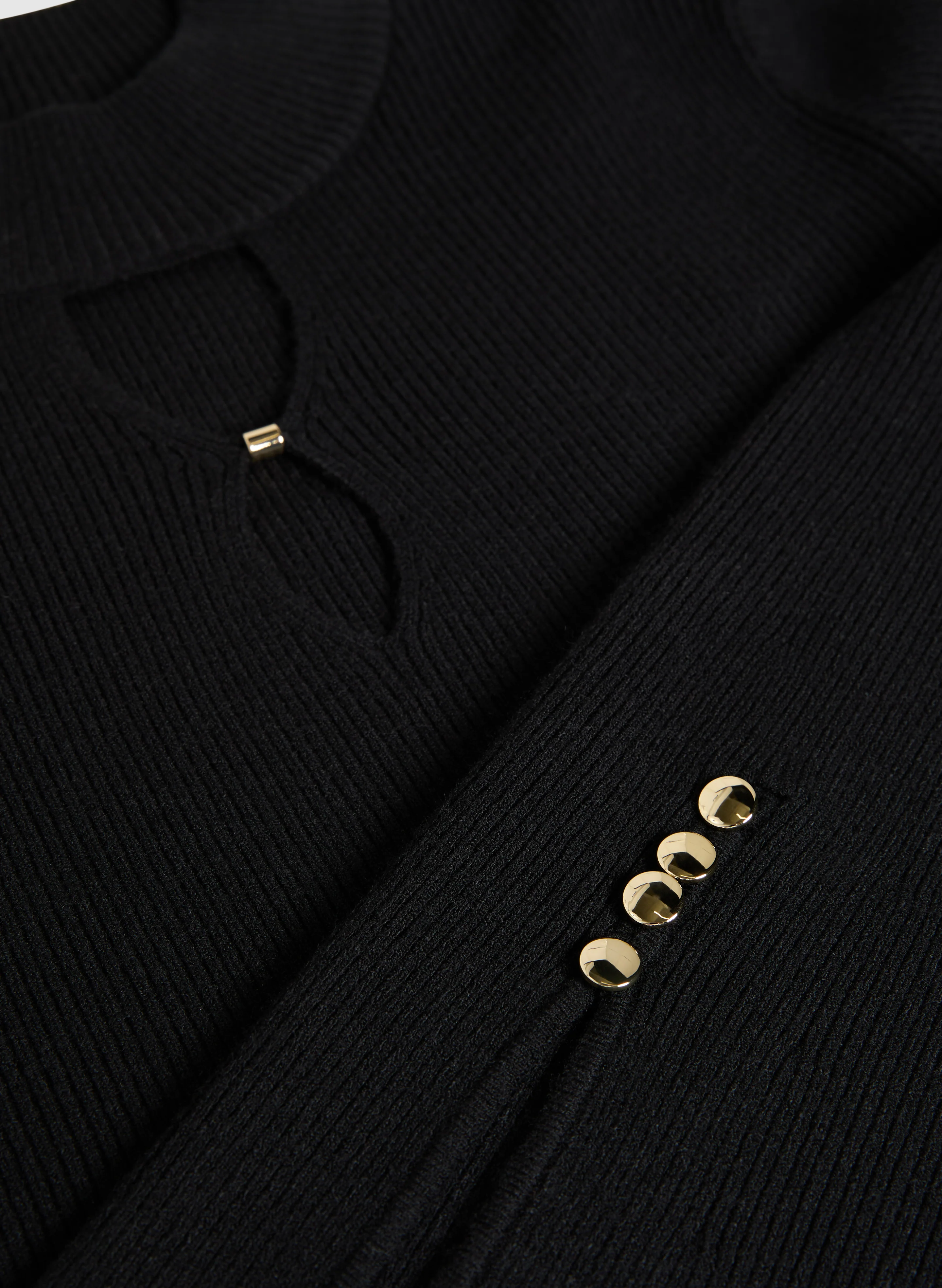 Cutout Ribbed Sweater - Image 7