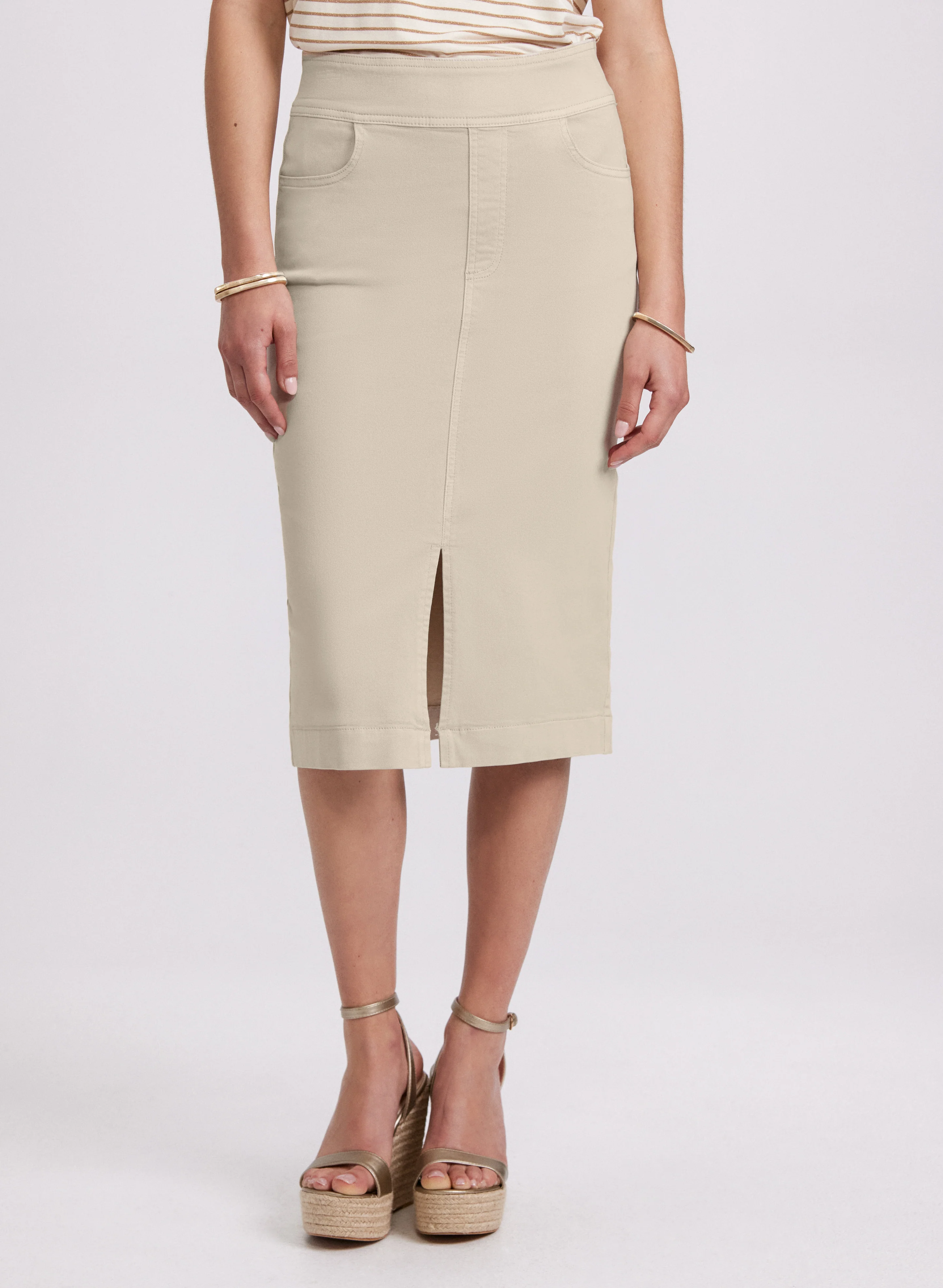 Denim Pencil Skirt