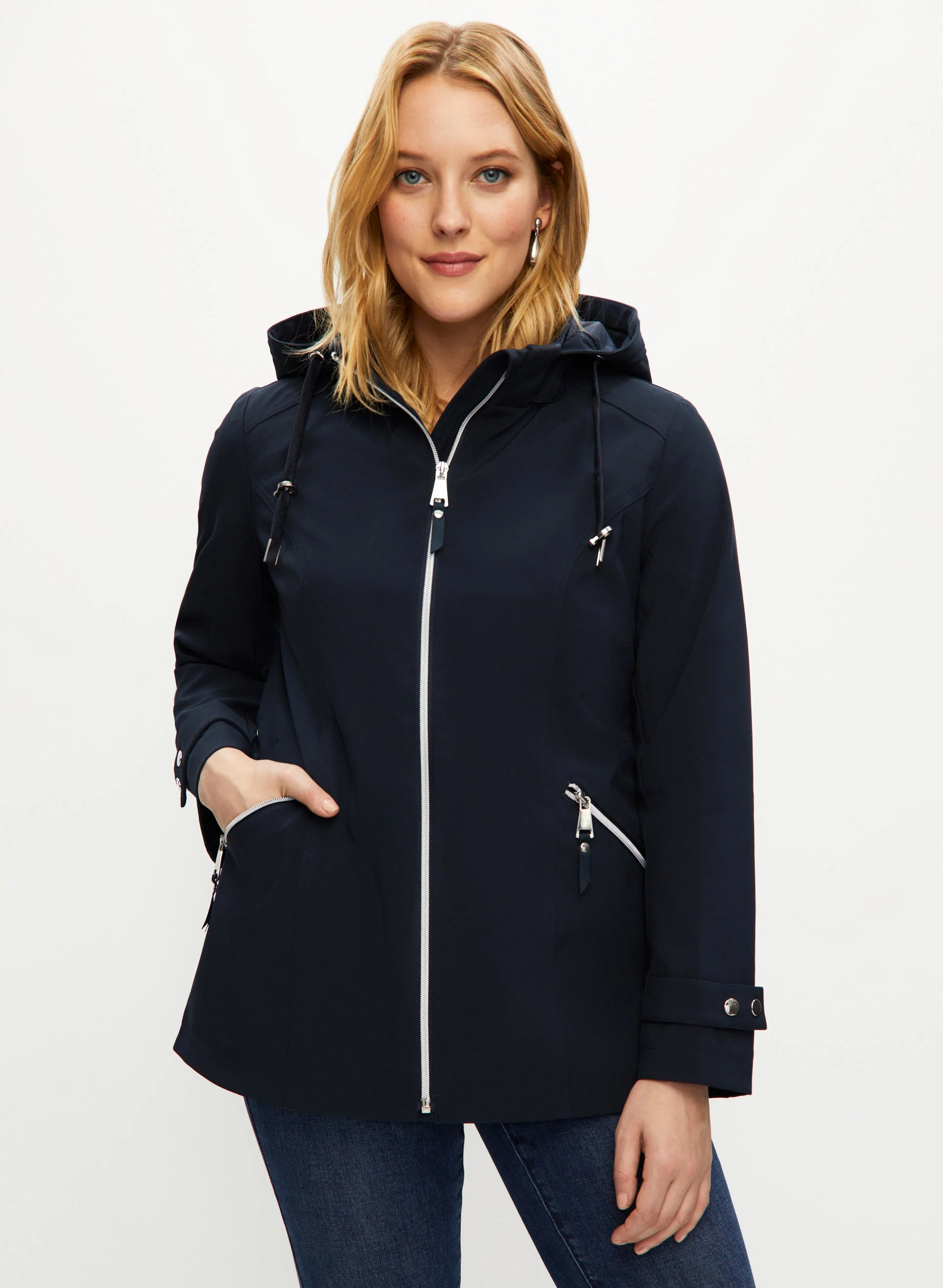 Detachable Hood Raincoat