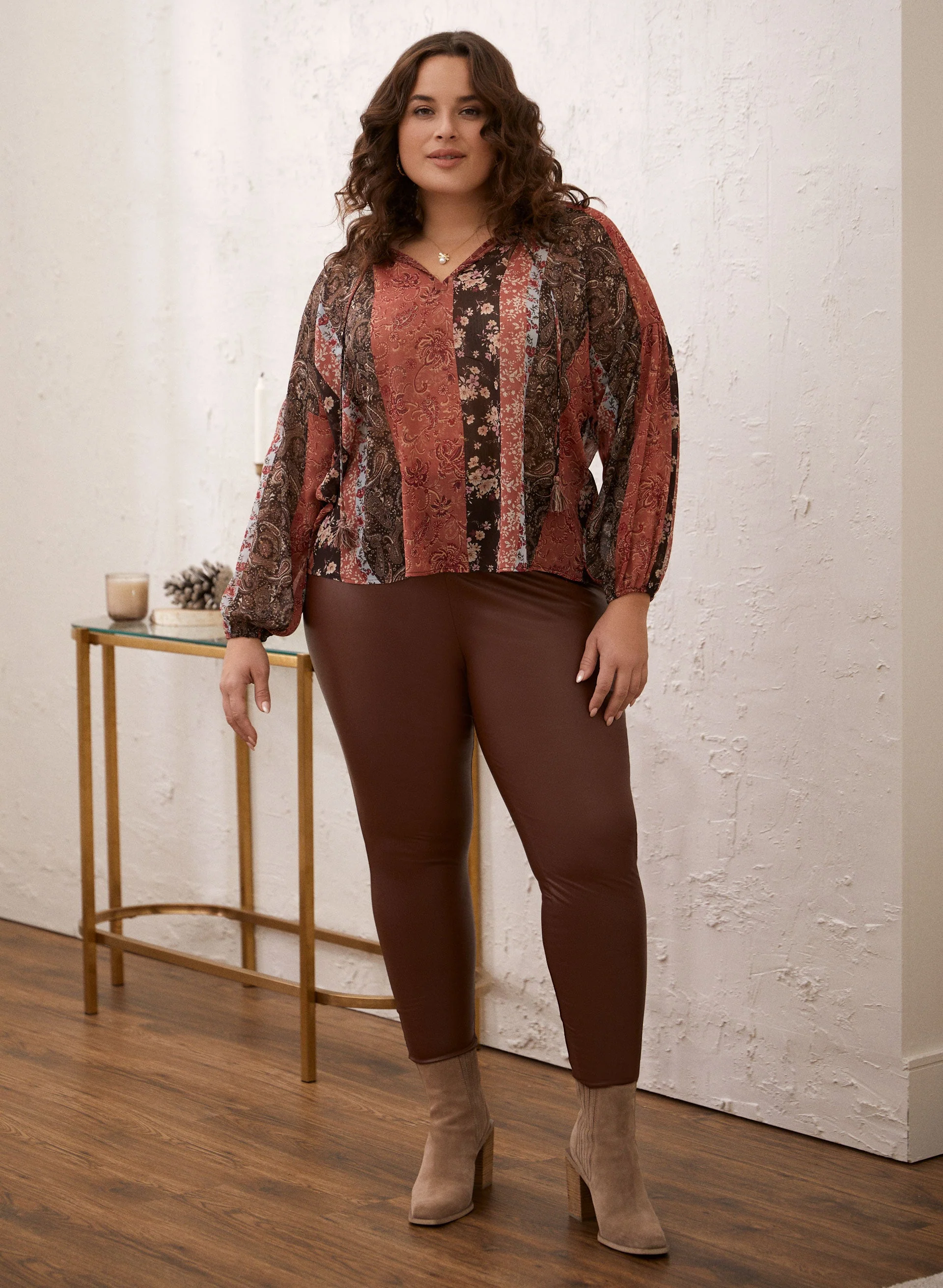 Dex - Patchwork Print Blouse - Image 4