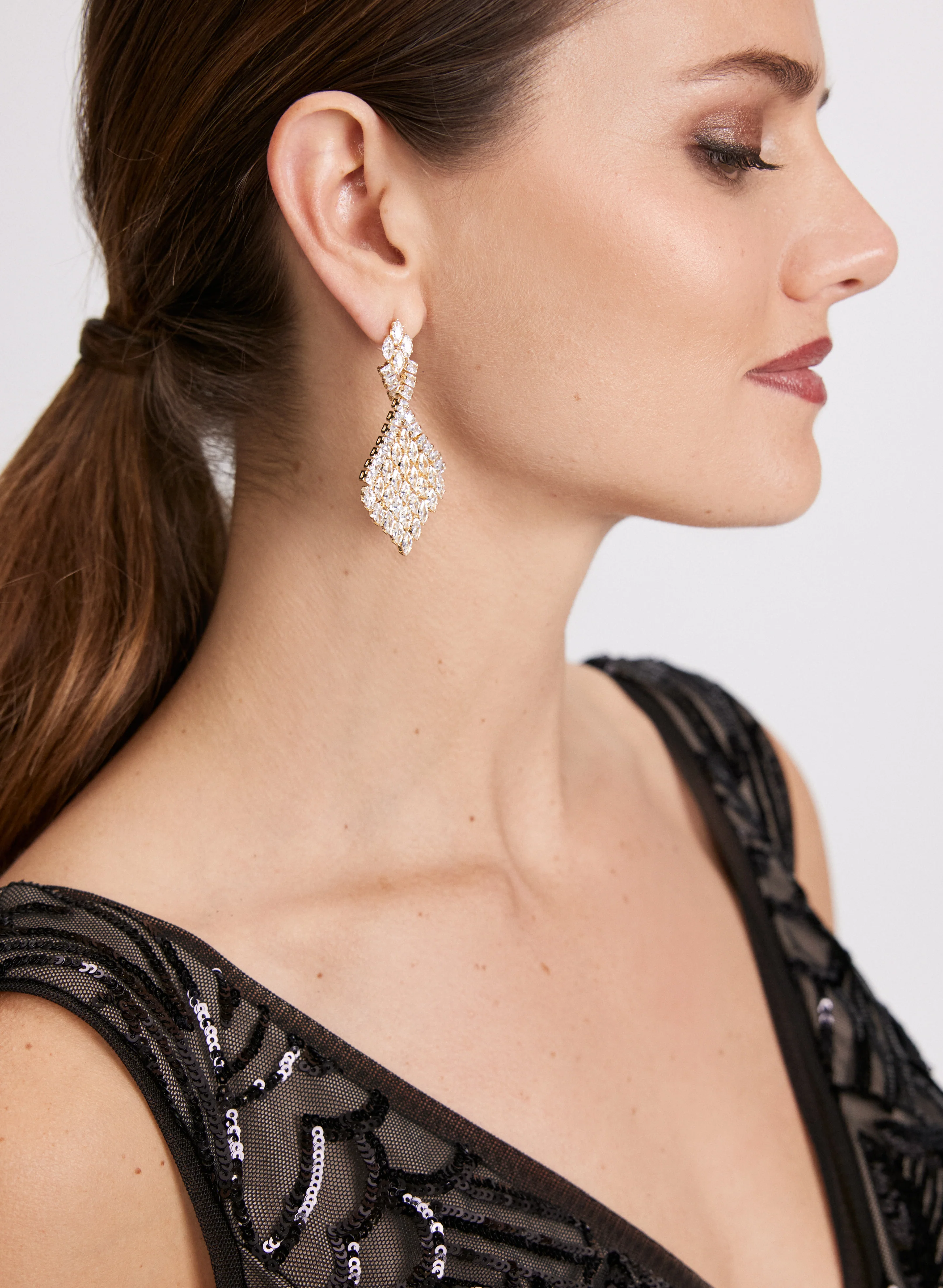 Diamond Chandelier Earrings - Image 2