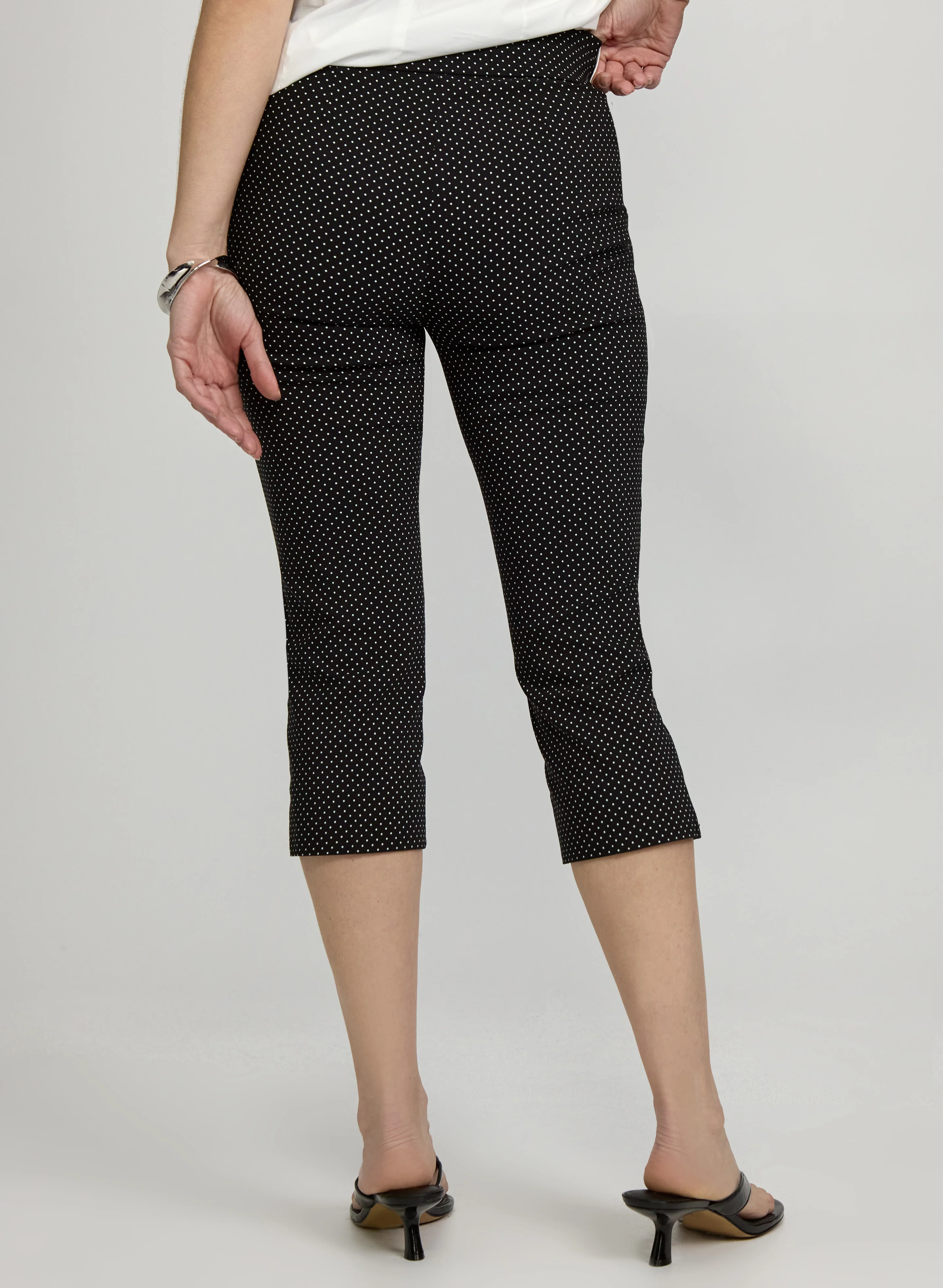 Dot Print Capris - Image 4