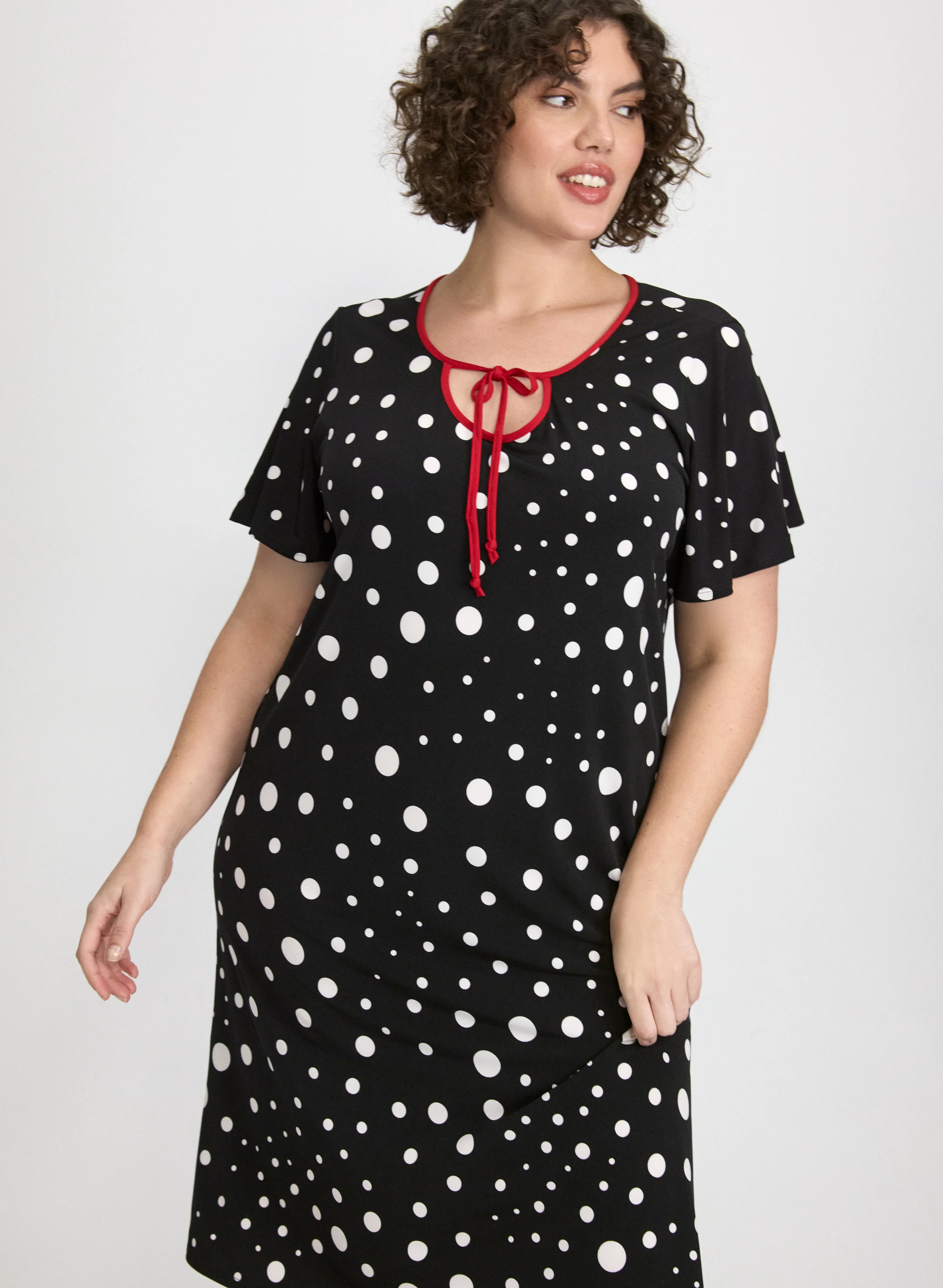 Dot Print Nightgown - Image 4