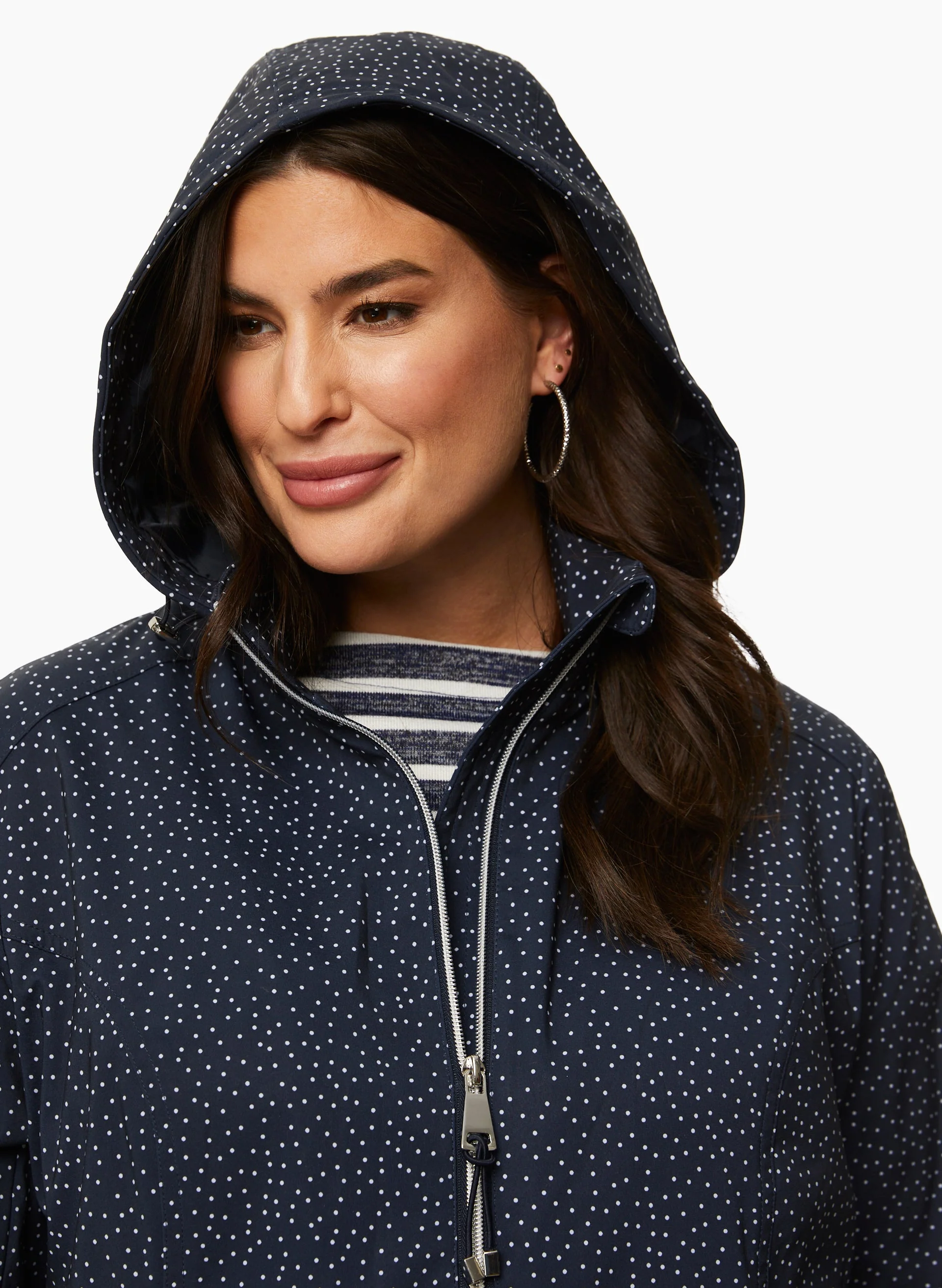 Dot Print Raincoat - Image 3