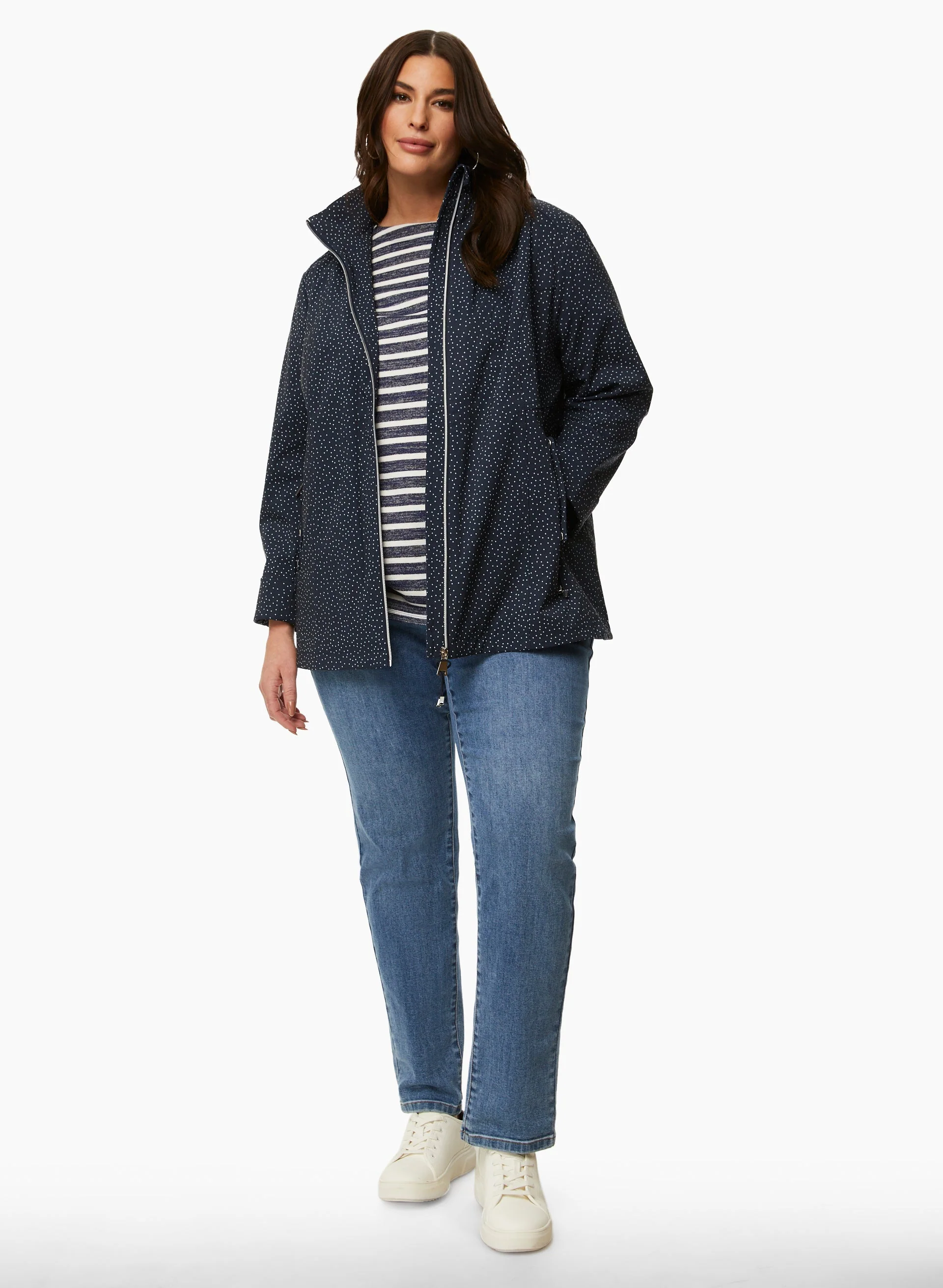 Dot Print Raincoat - Image 4