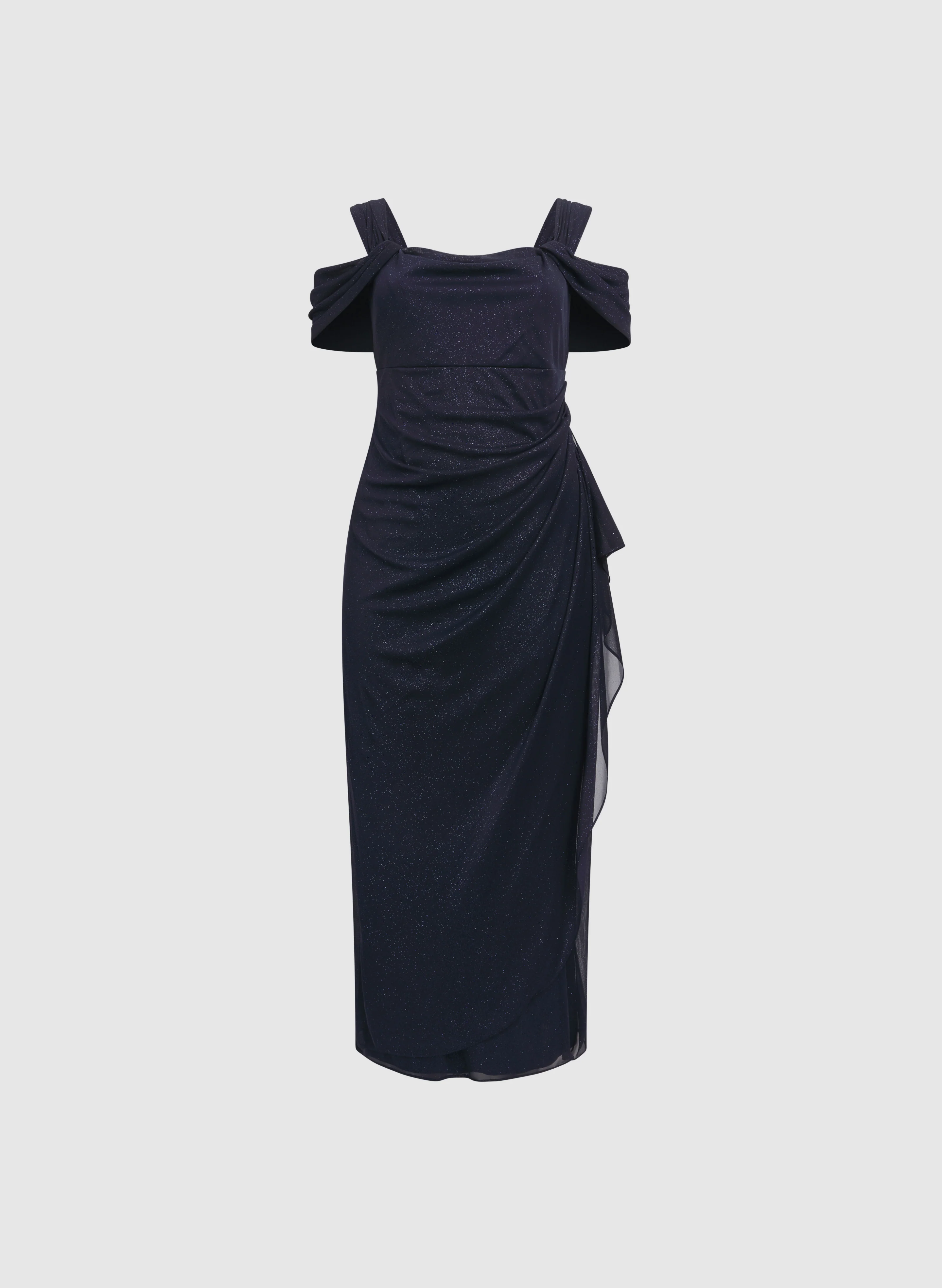 Draped Glitter Dress - Image 6