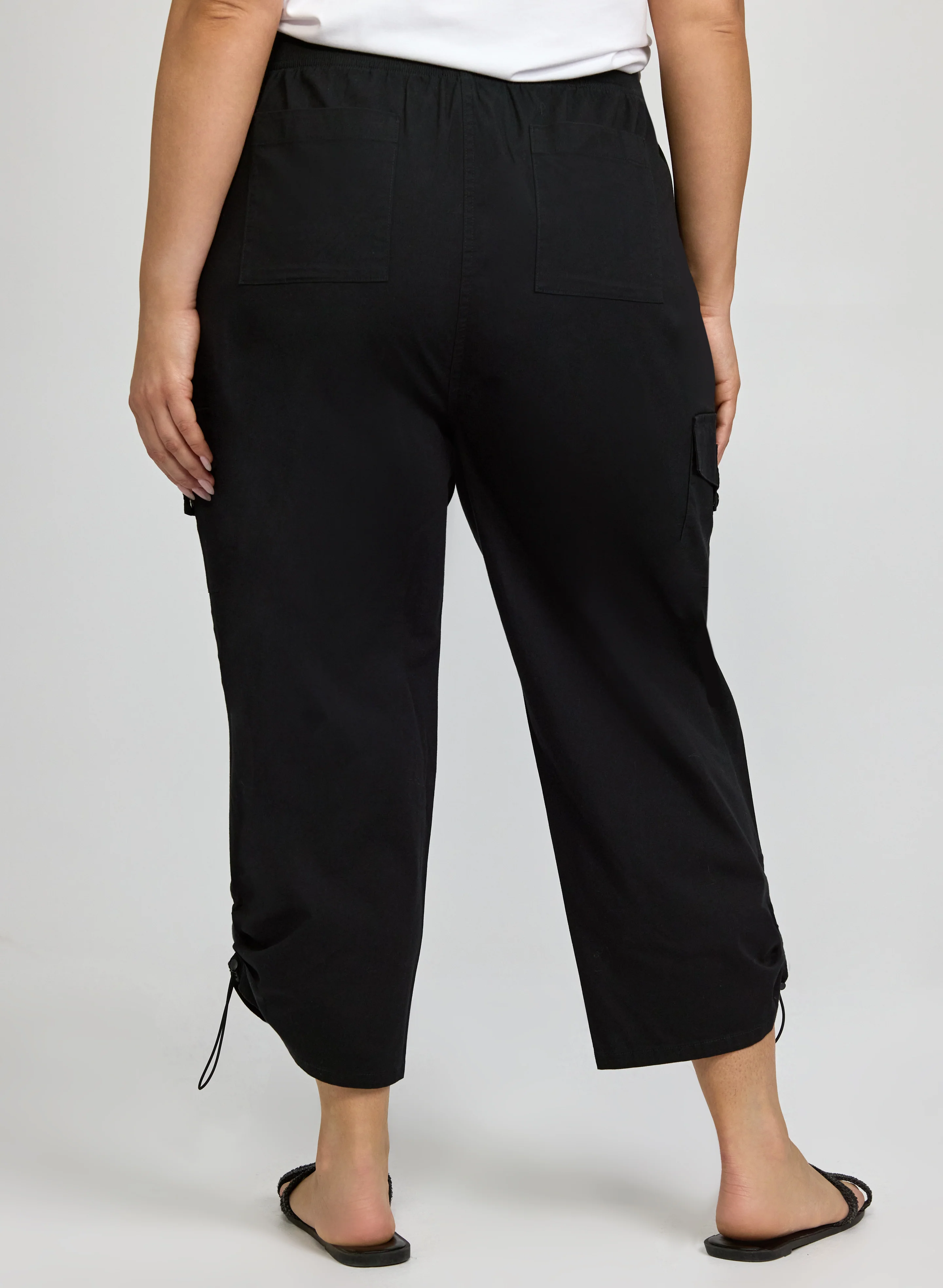 Drawstring Hem Capris - Image 4