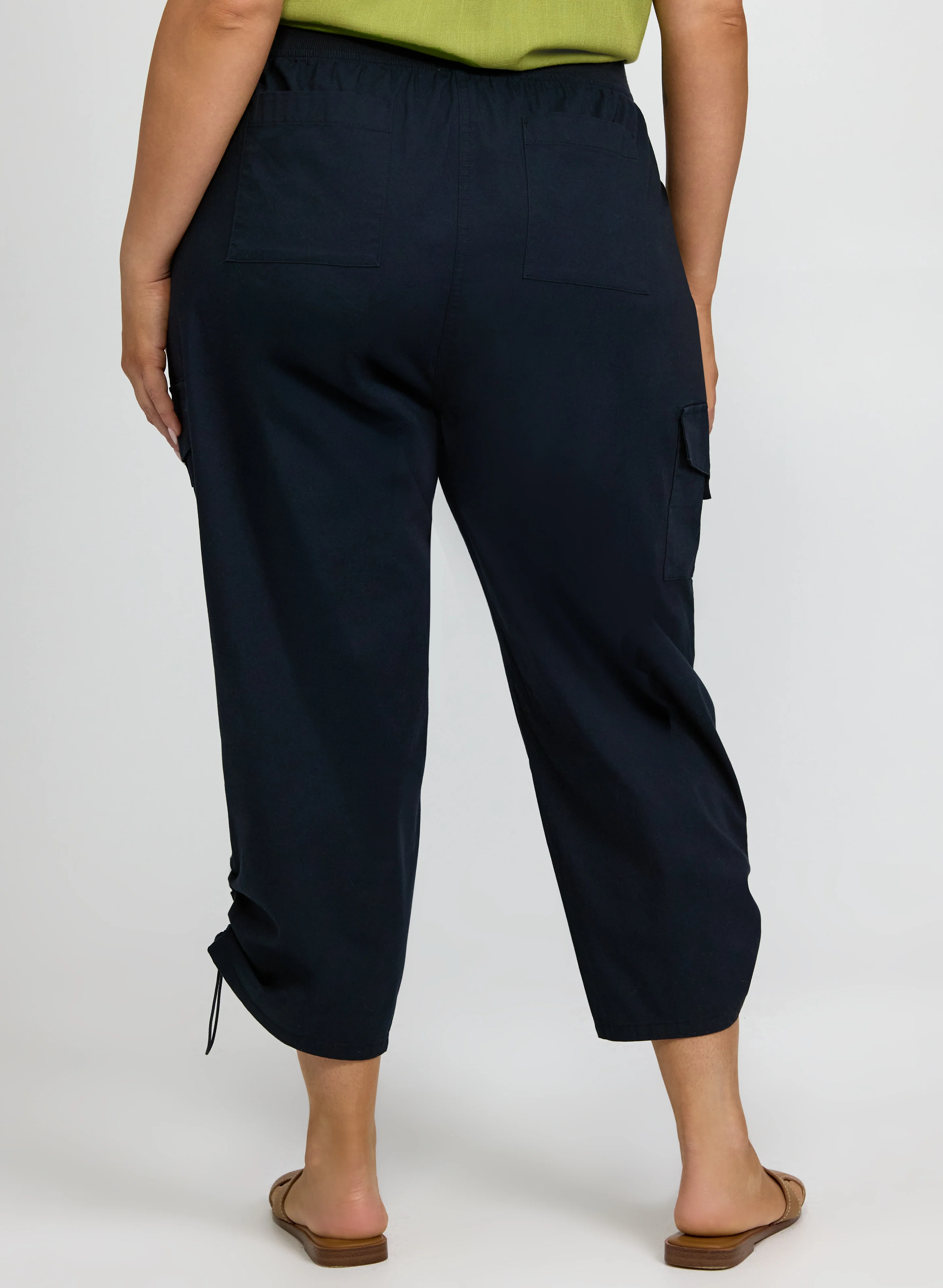 Drawstring Hem Capris - Image 4