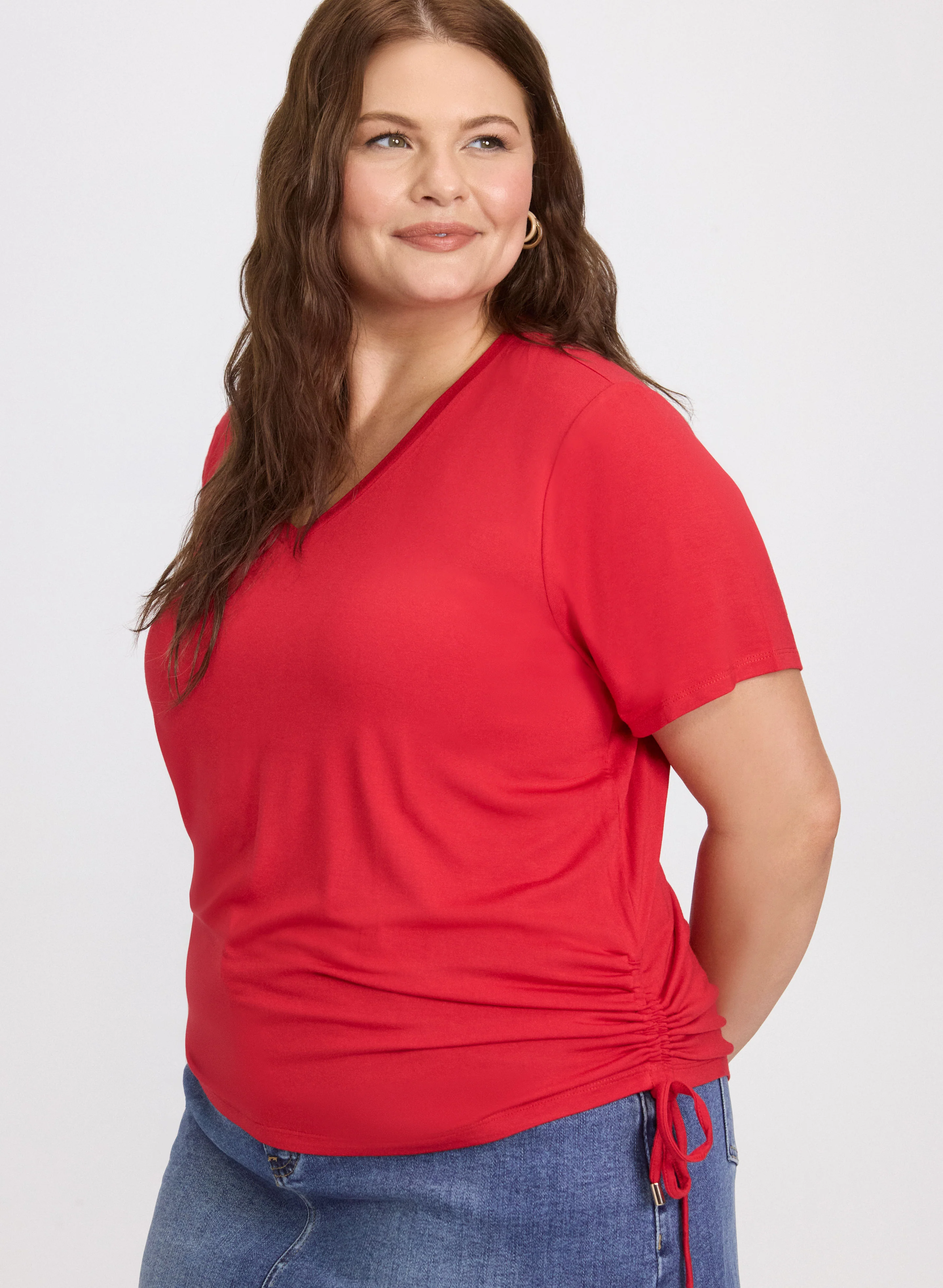 Drawstring Hem T-Shirt - Image 2