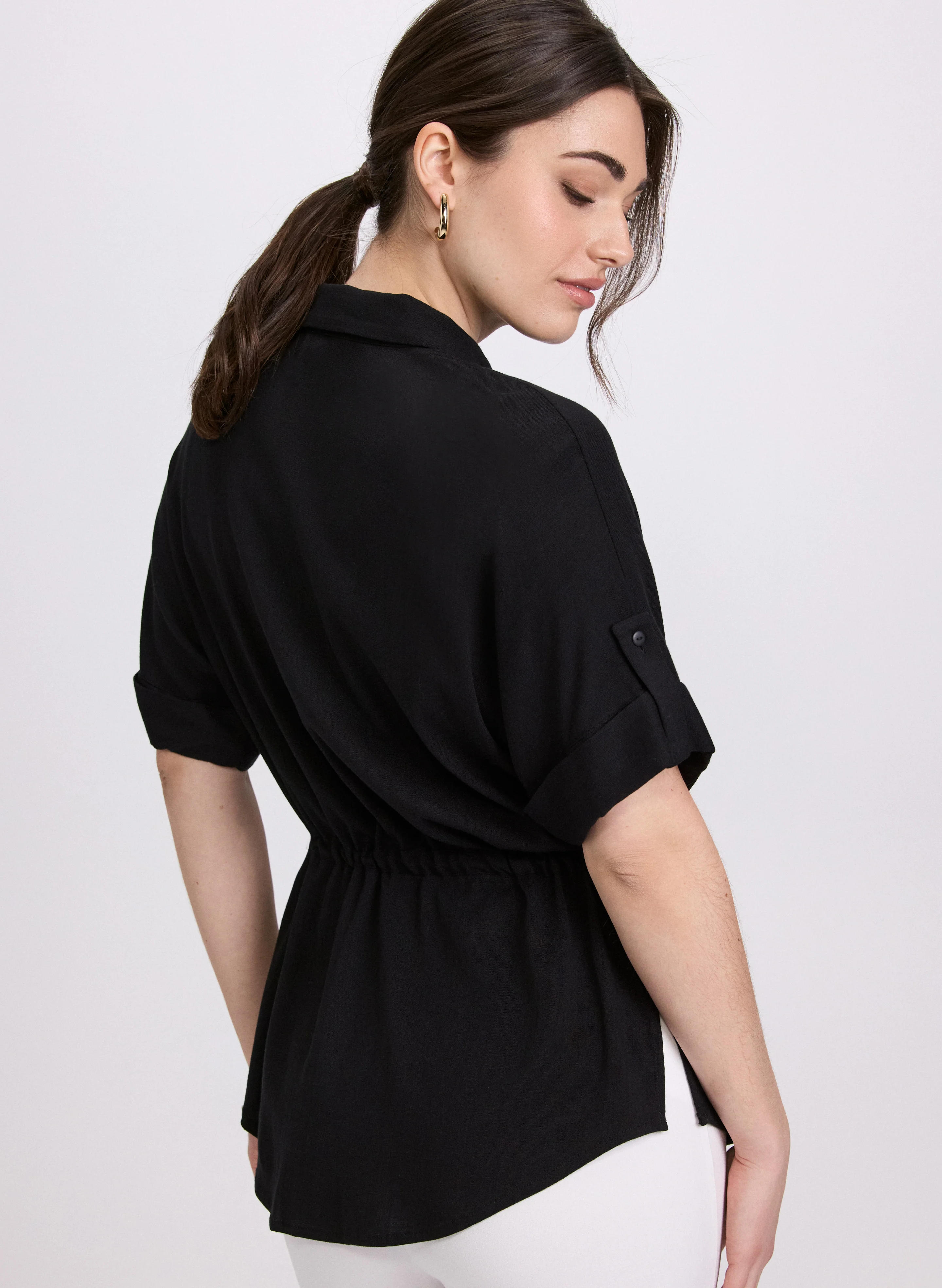 Drawstring Waist Blouse - Image 4