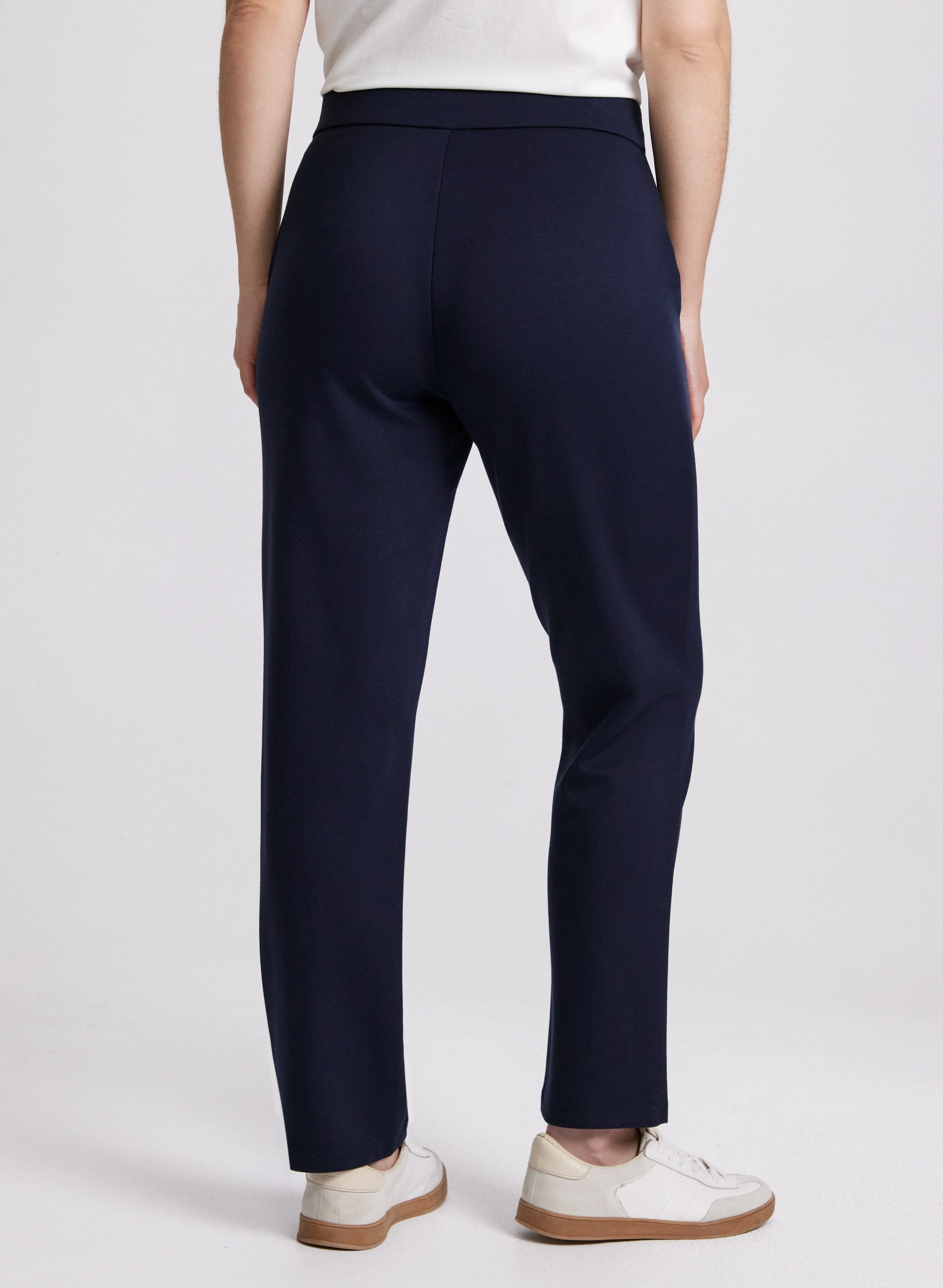 Drawstring Waist Pull-On Pants - Image 2