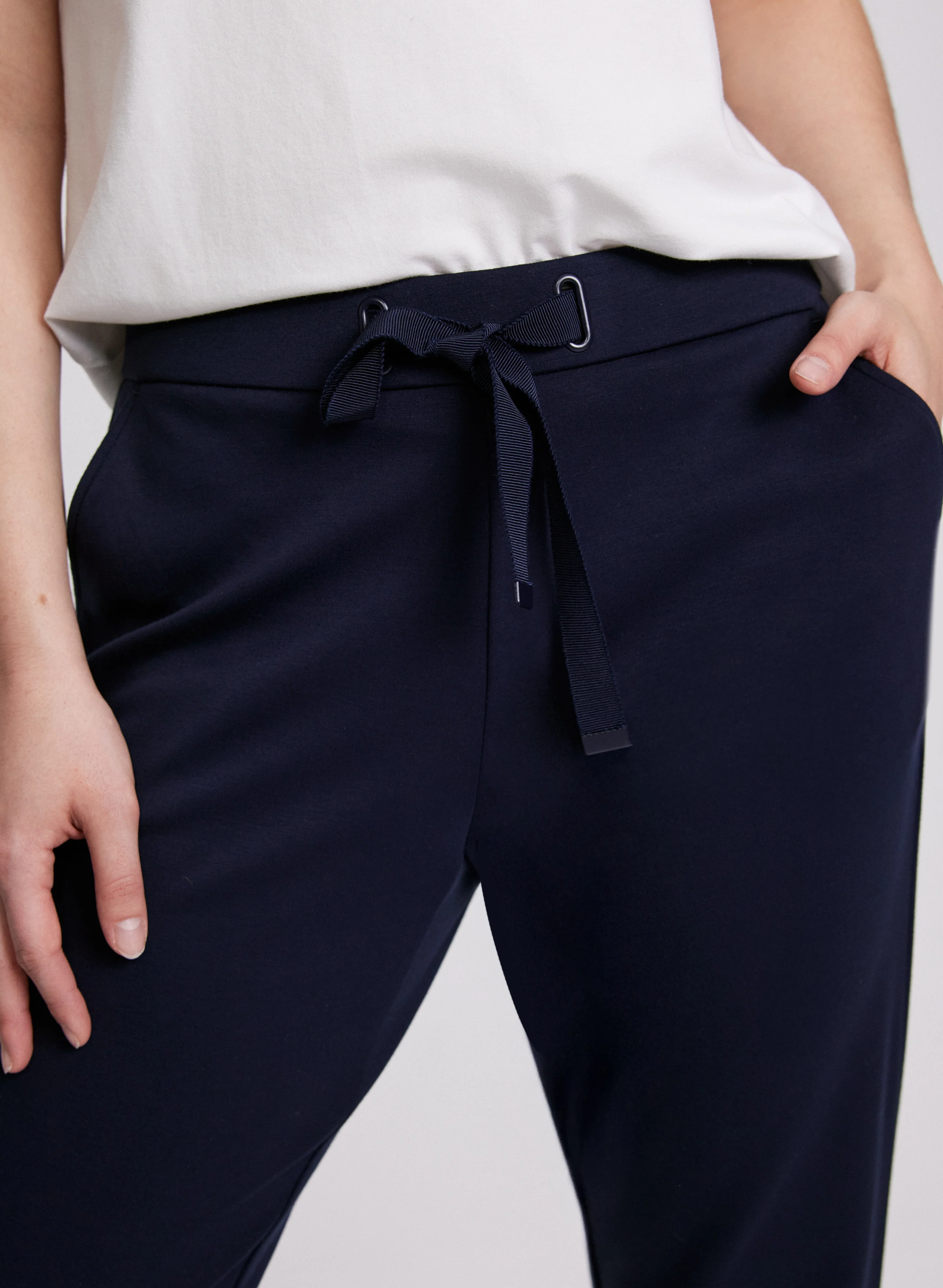 Drawstring Waist Pull-On Pants - Image 5