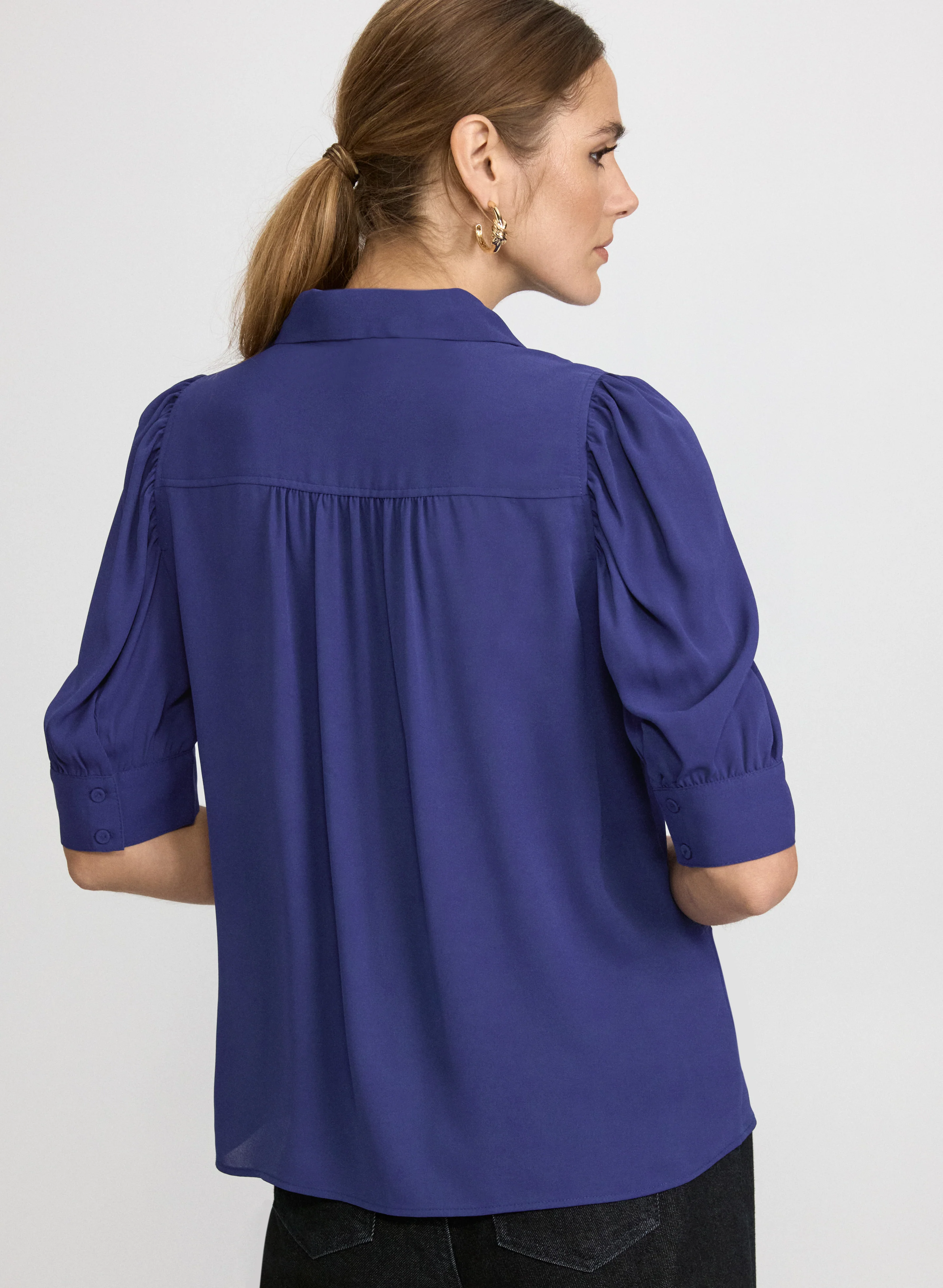 Elbow Sleeve Blouse - Image 4