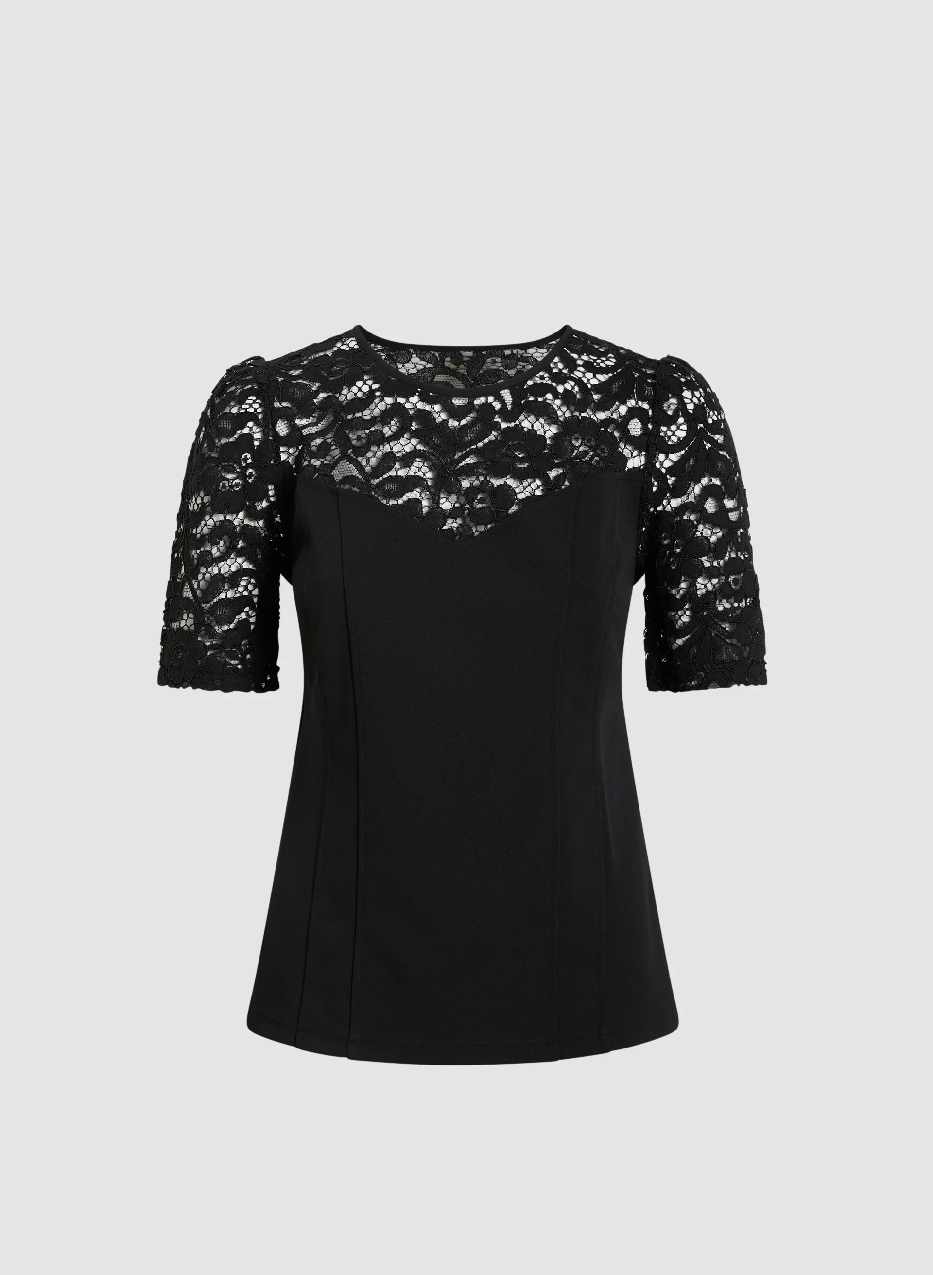 Illusion Neck Corset-Style Top - Image 6
