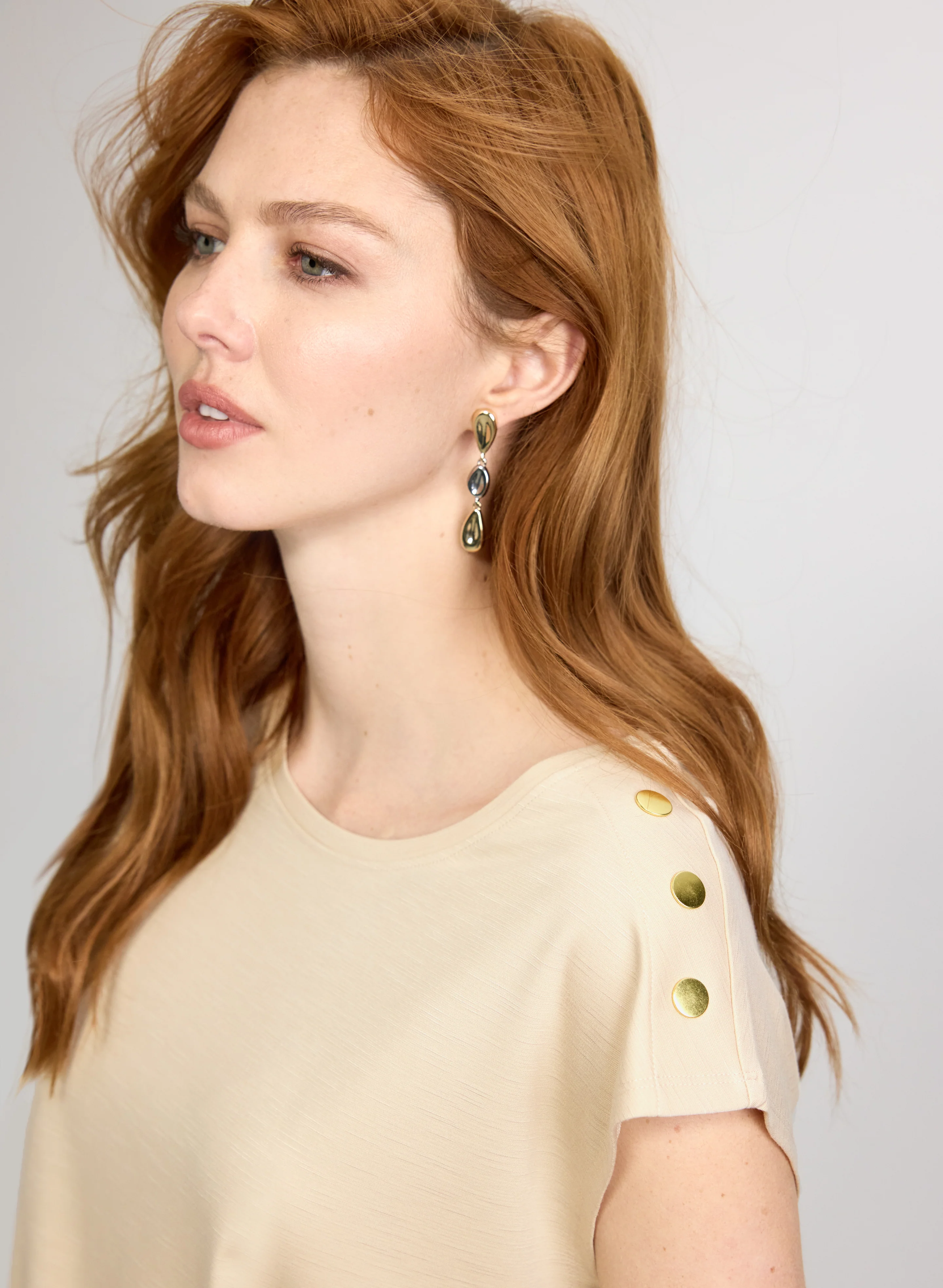 Embellished Drop Shoulder T-Shirt - Image 2