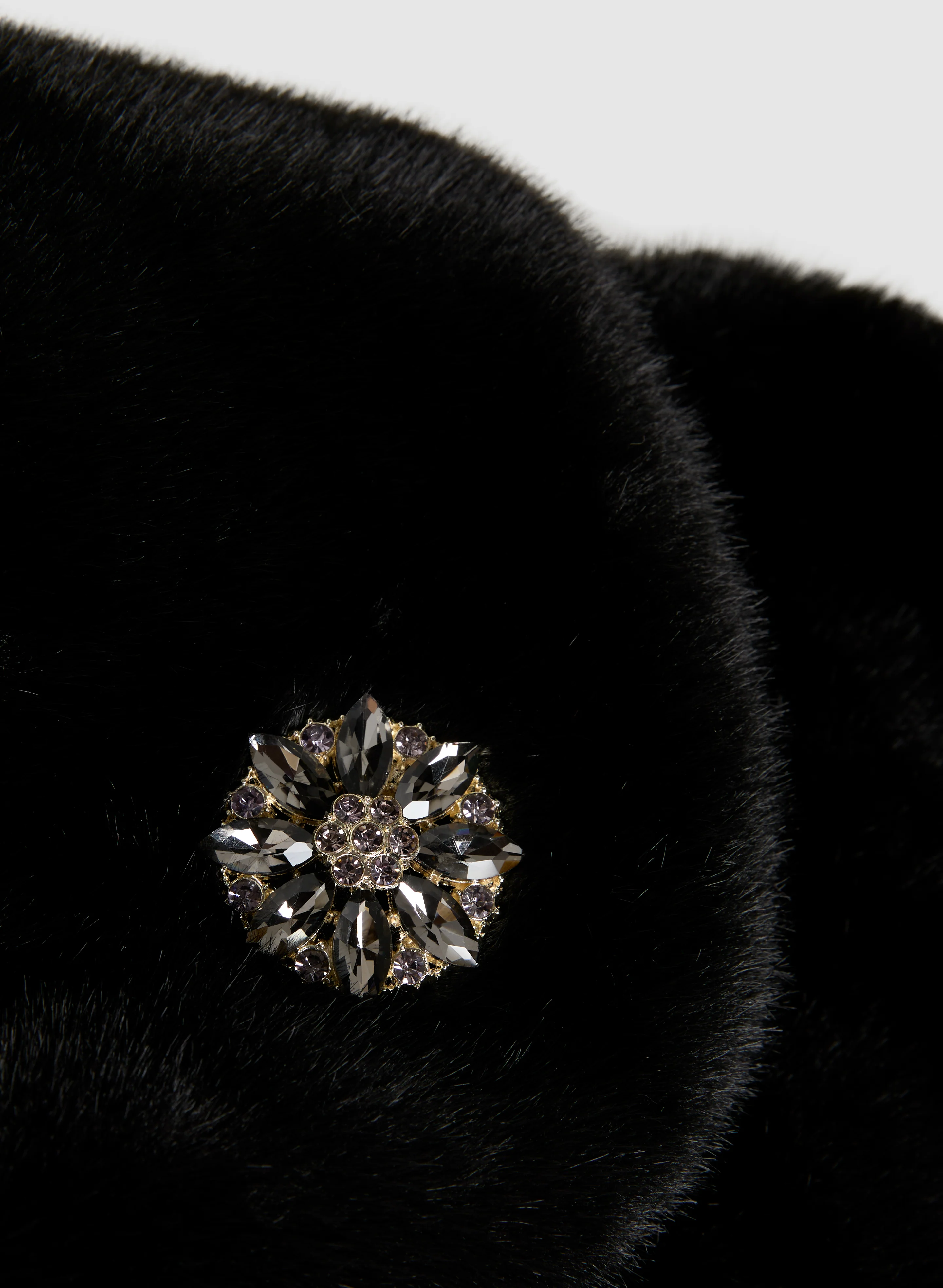 Embellished Faux Fur Cape - Image 7