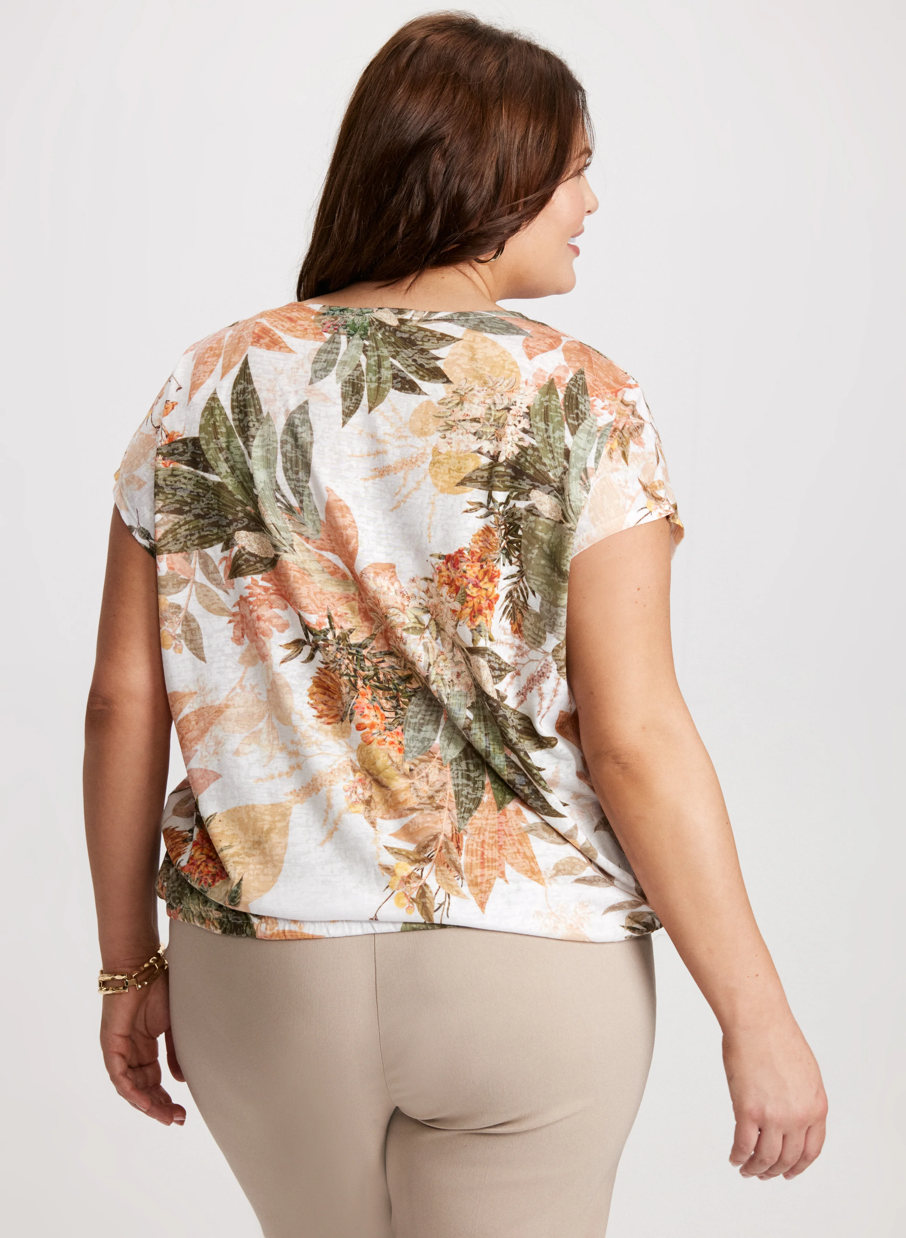 Embellished Floral Burnout T-Shirt - Image 4