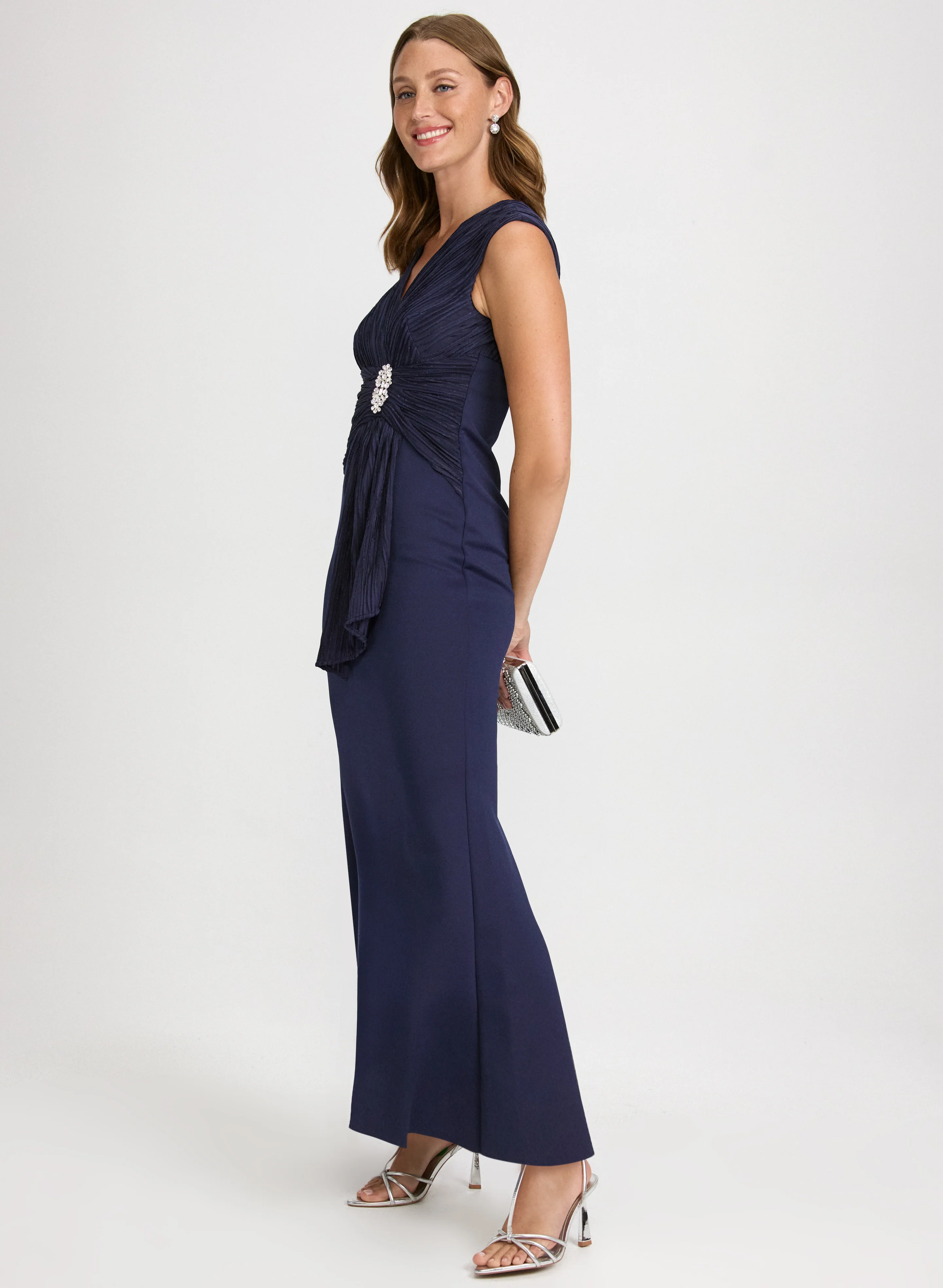 Embellished Flounce Detail Dress - Image 3