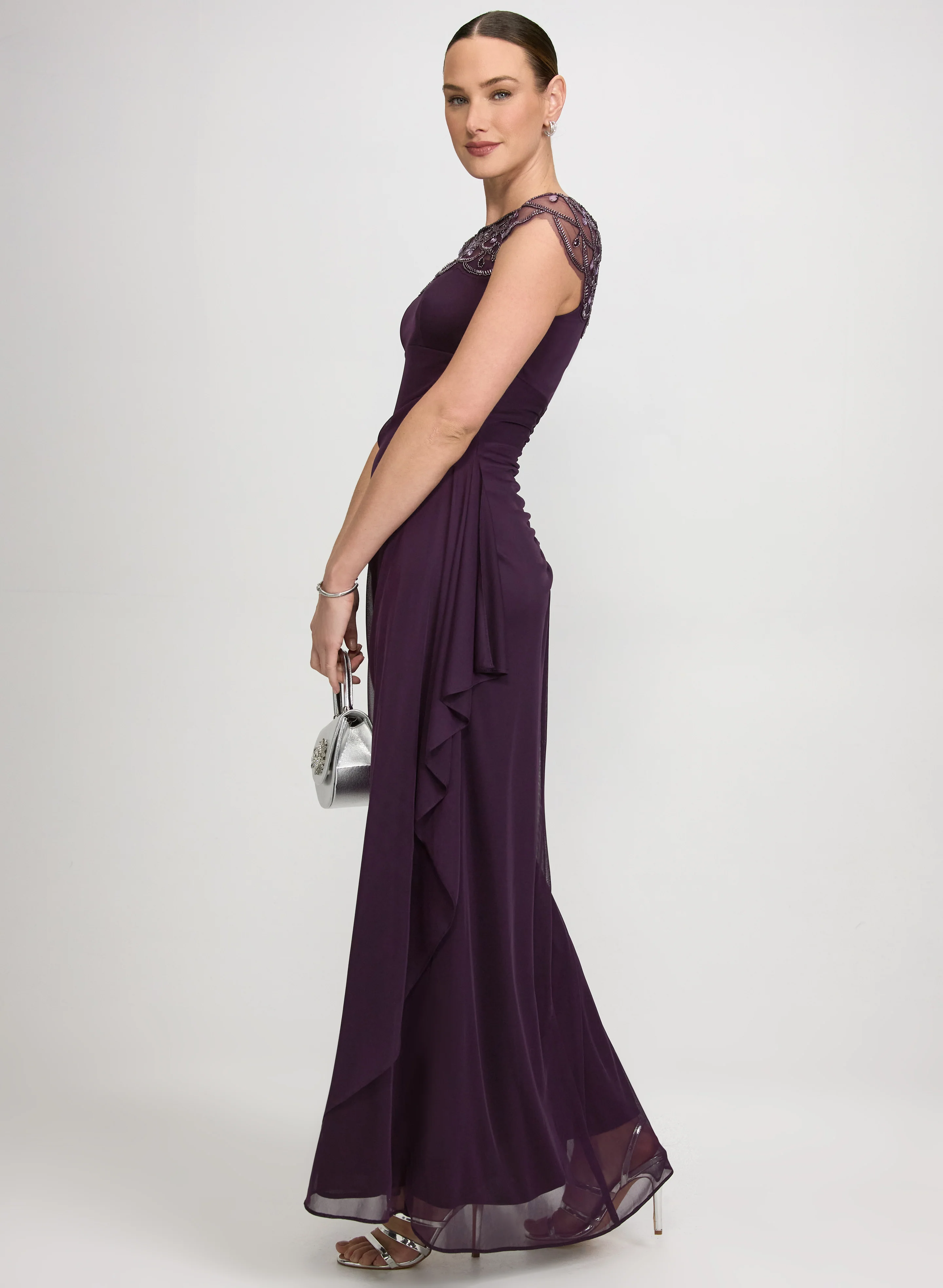 Embellished Mesh Dress - Image 2